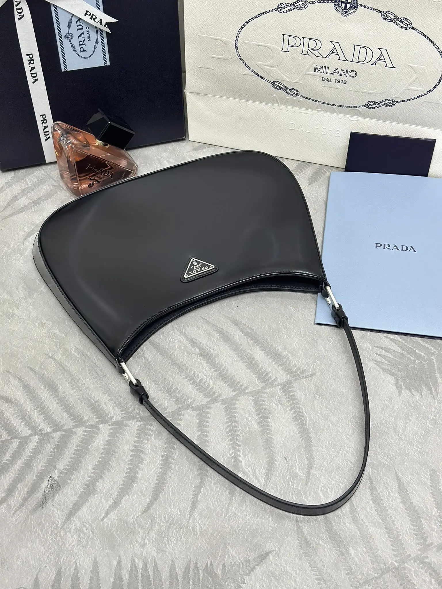Prada 1BC499 Leather Shoulder Bag D82016280 — view 5