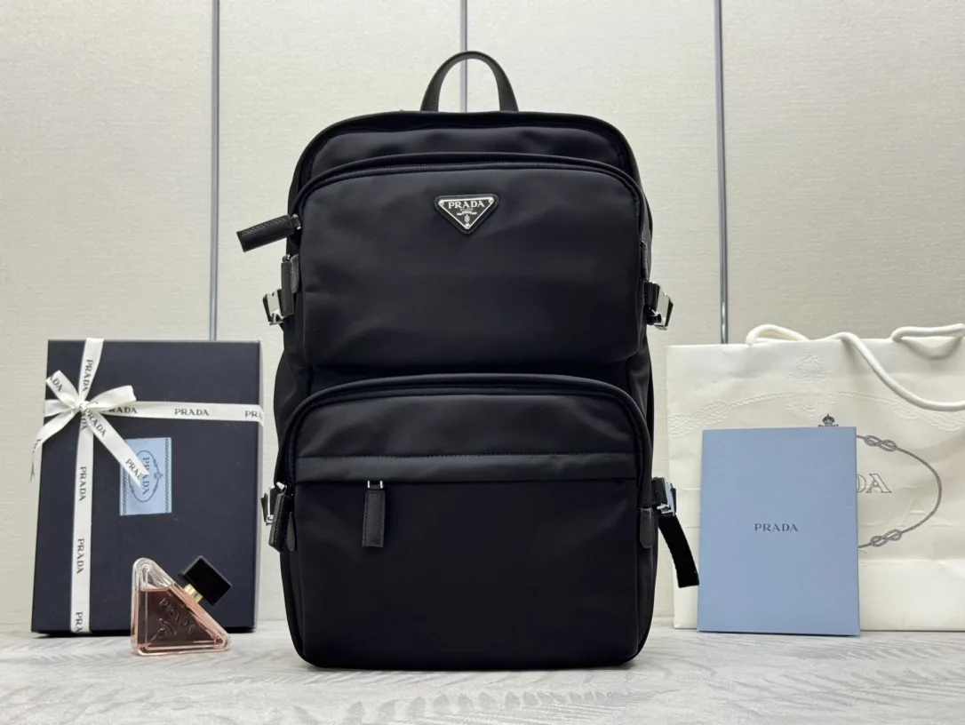 Prada Re-Nylon Multi-Pocket Backpack D93016281
