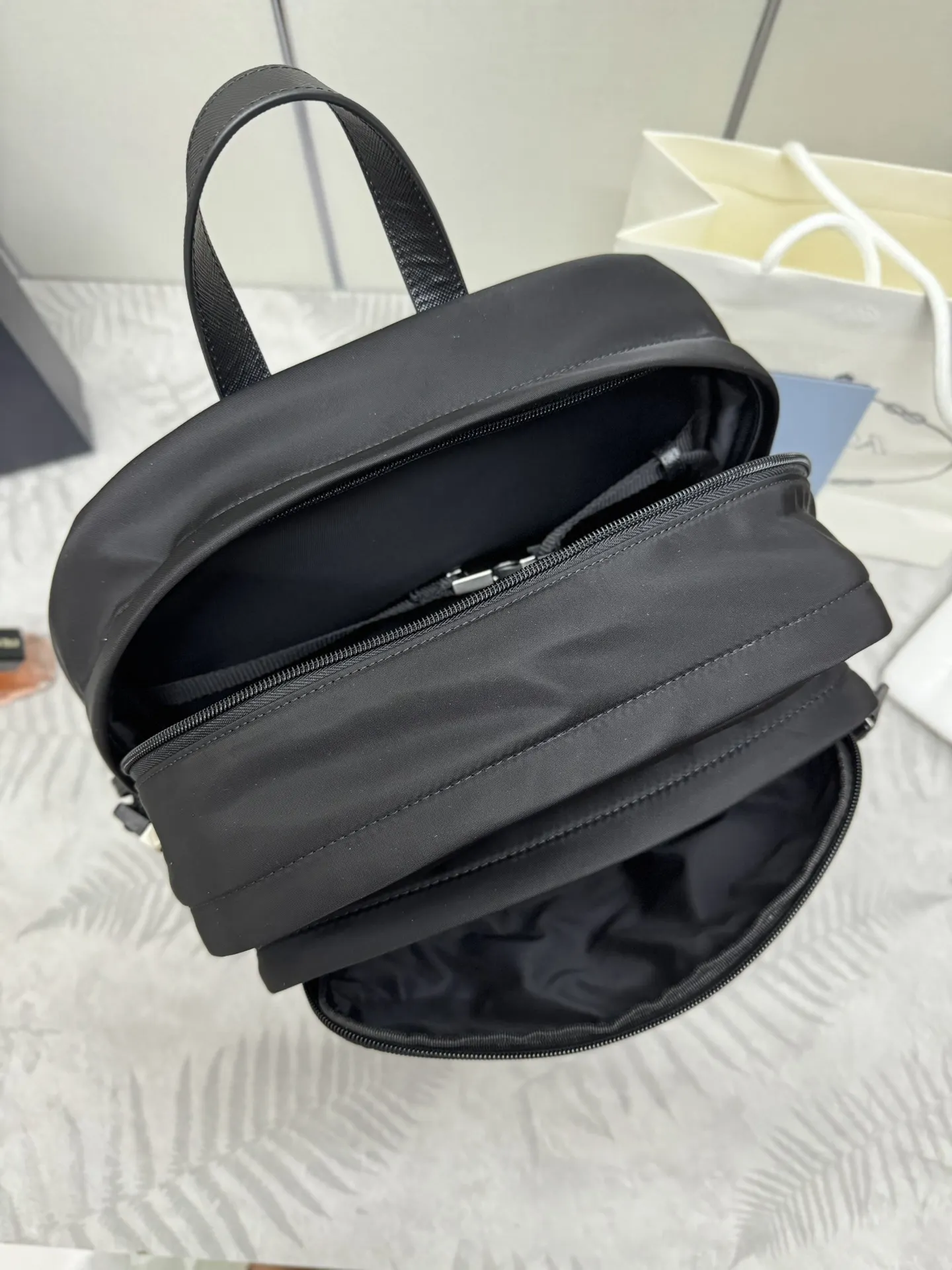 Prada Re-Nylon Multi-Pocket Backpack D93016281 — view 7
