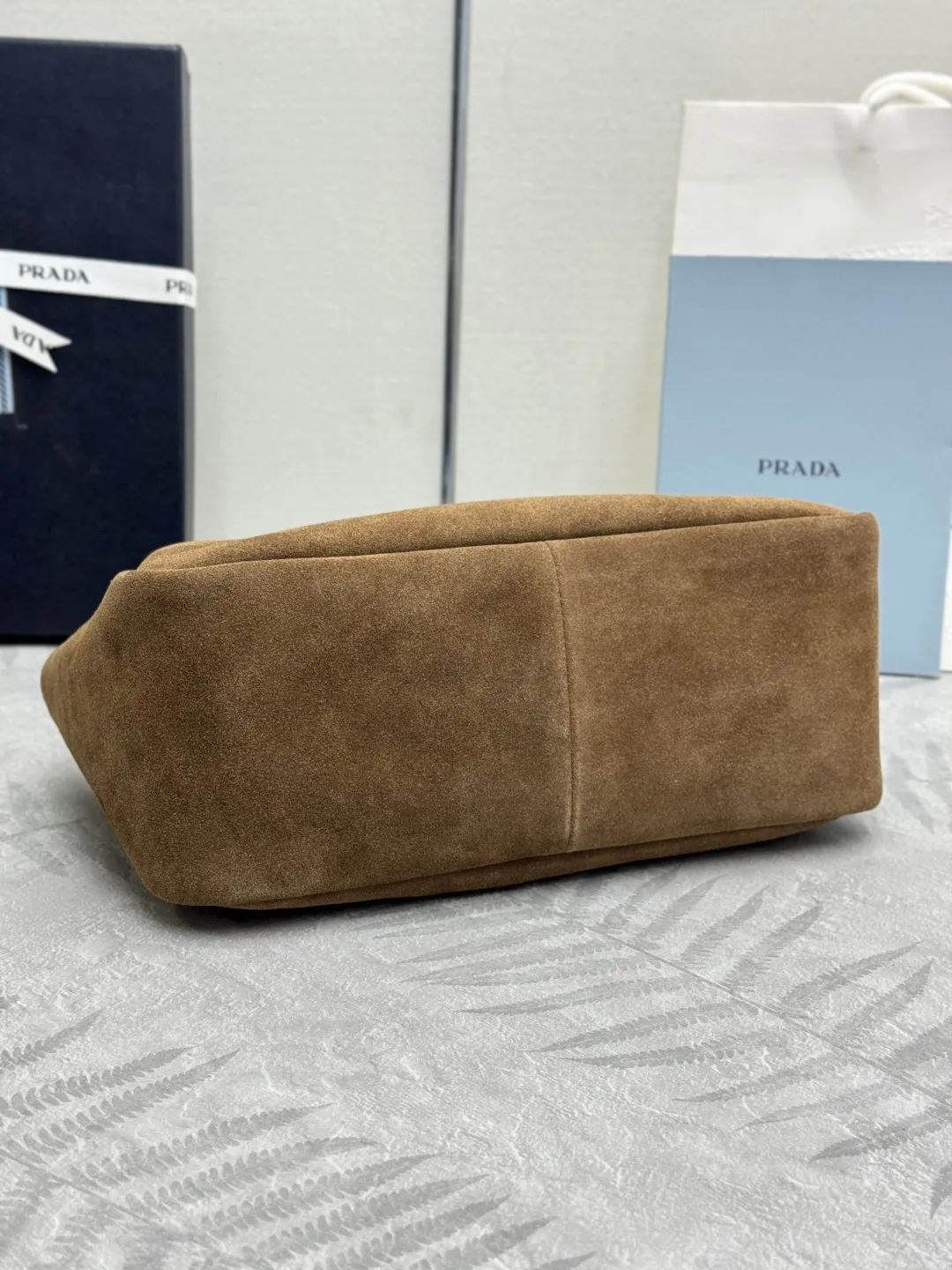 Prada Suede Shoulder Bag 1BA444 D88016287 — view 6