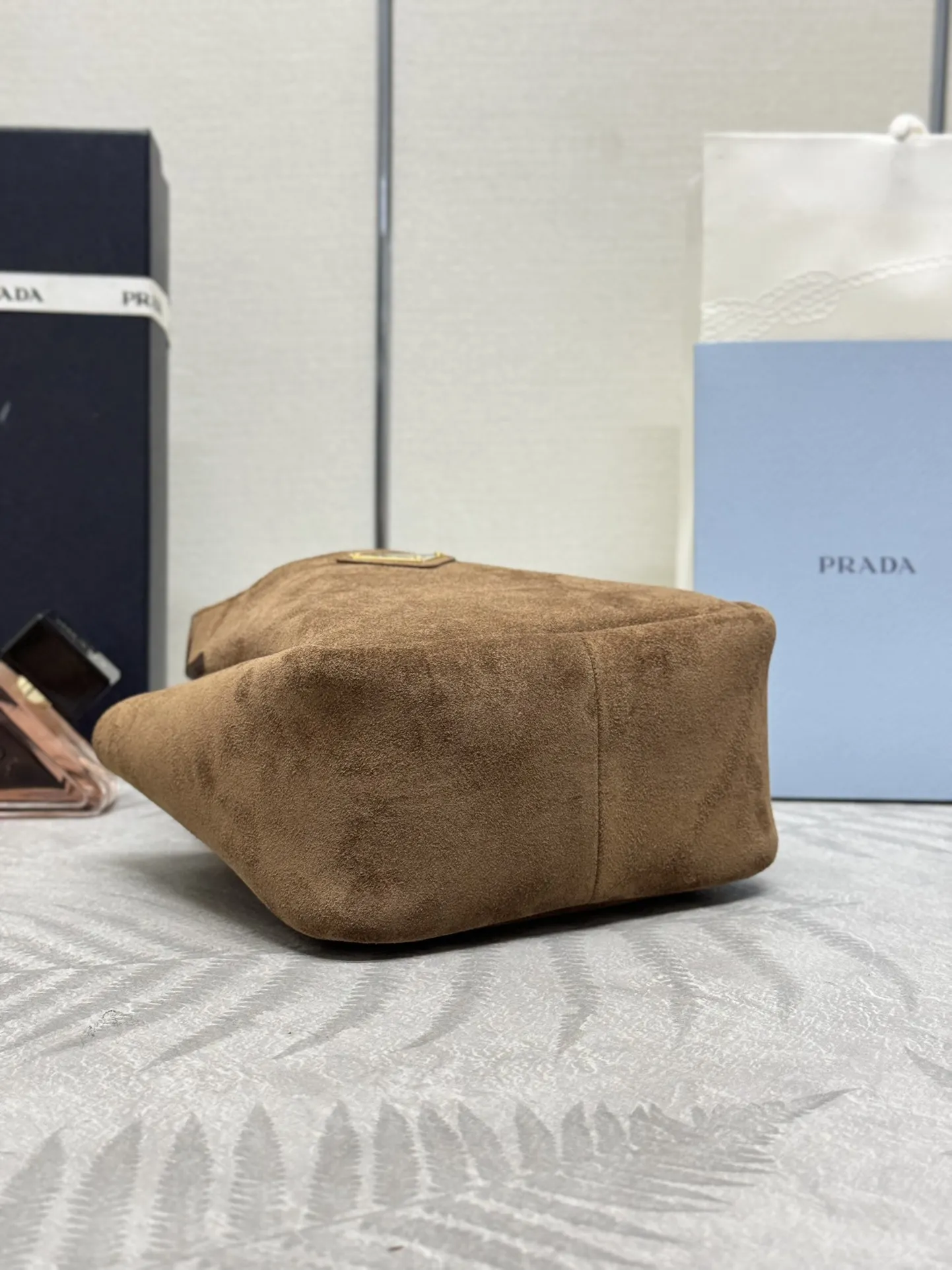 Prada Mini Suede Tote Bag D82016524 — view 4