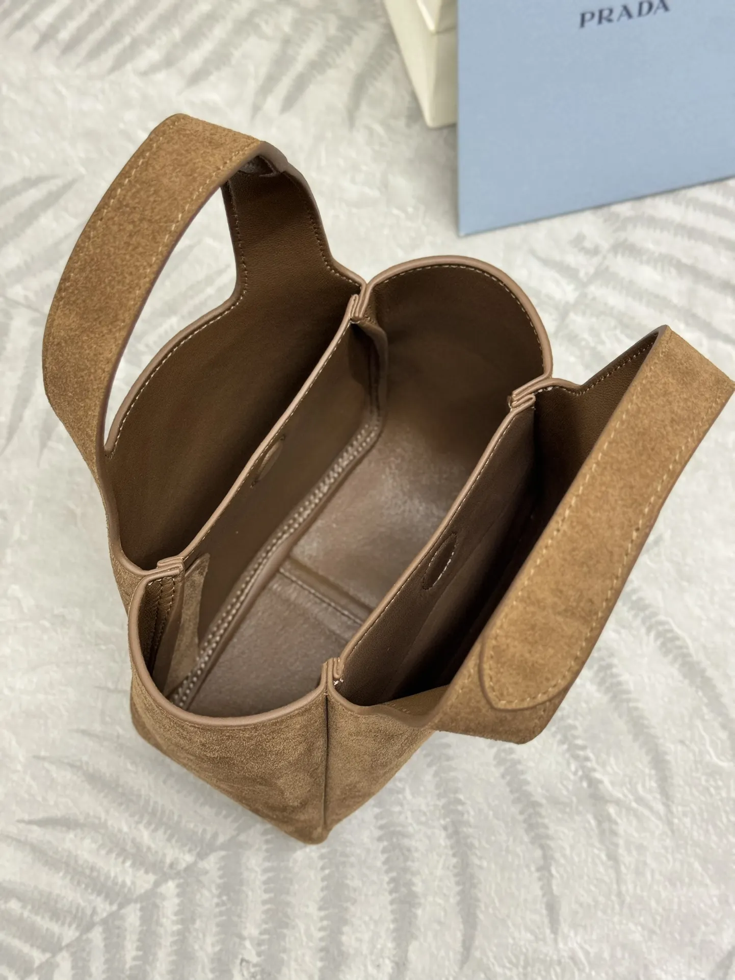 Prada Mini Suede Tote Bag D82016524 — view 7