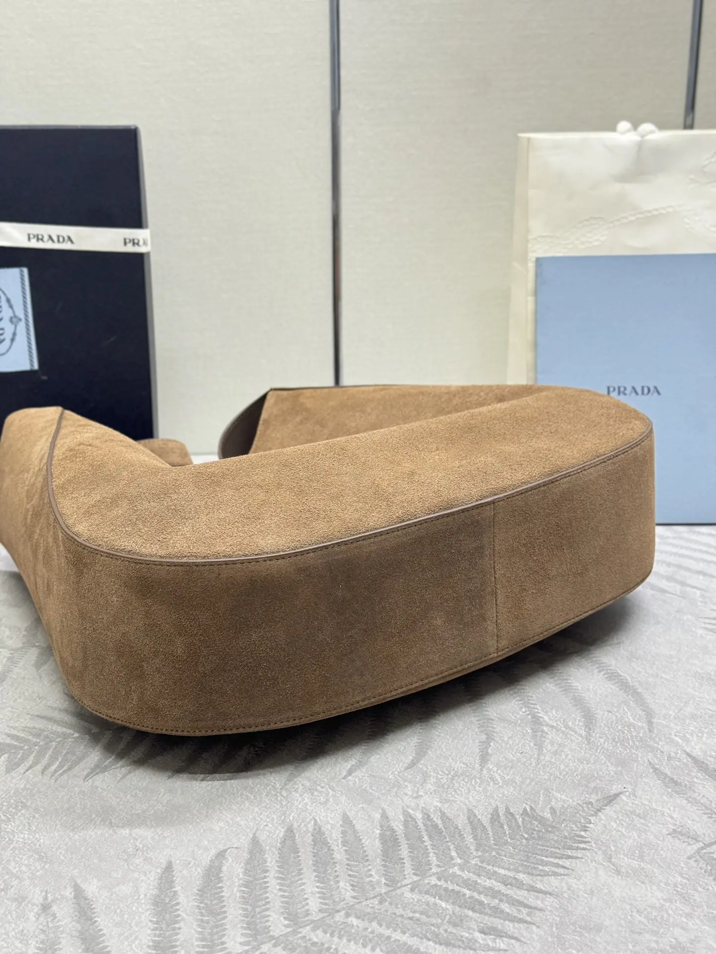 Prada Cleo Suede Shoulder Bag D100016289 — view 5
