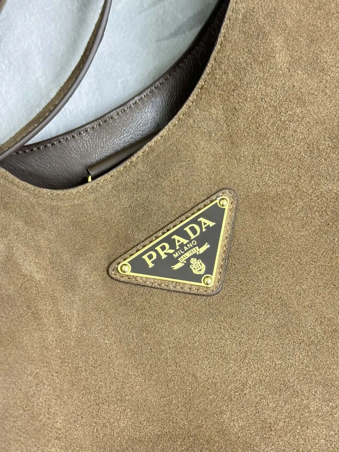 Prada Cleo Suede Shoulder Bag D100016289 — view 6