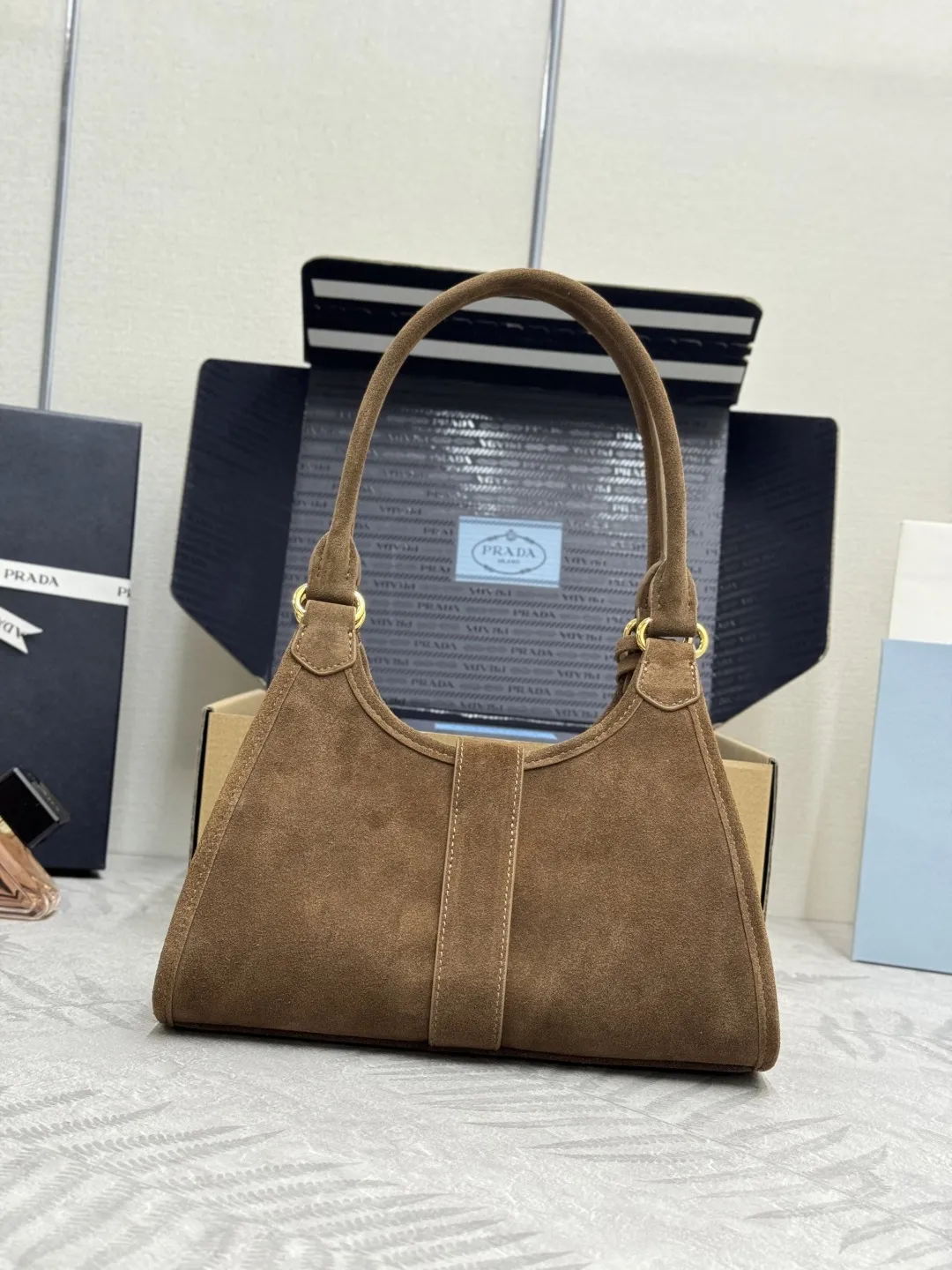 Mini Suede Shoulder Bag D98016291 — view 2