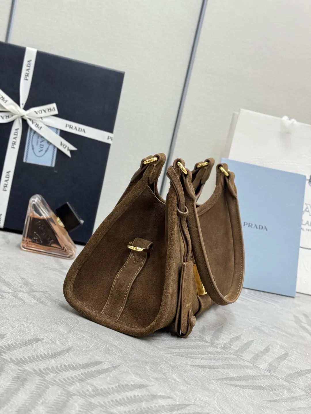 Mini Suede Shoulder Bag D98016291 — view 5