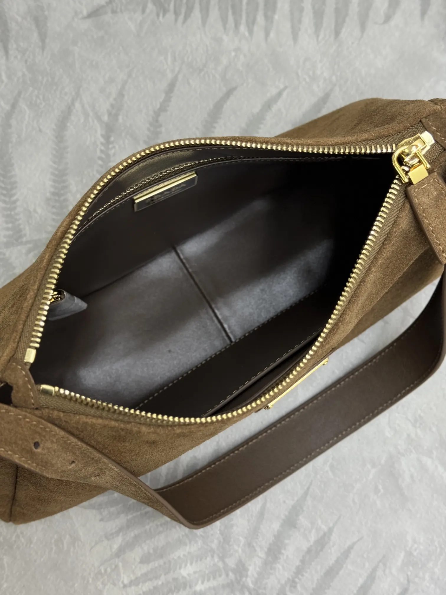 Prada Aimee Suede Hobo Shoulder Bag D88016292 — view 7