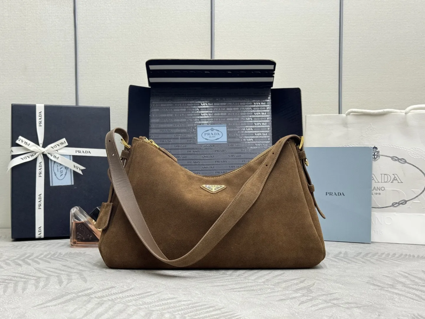 Aimee Suede Hobo Shoulder Bag D98016293