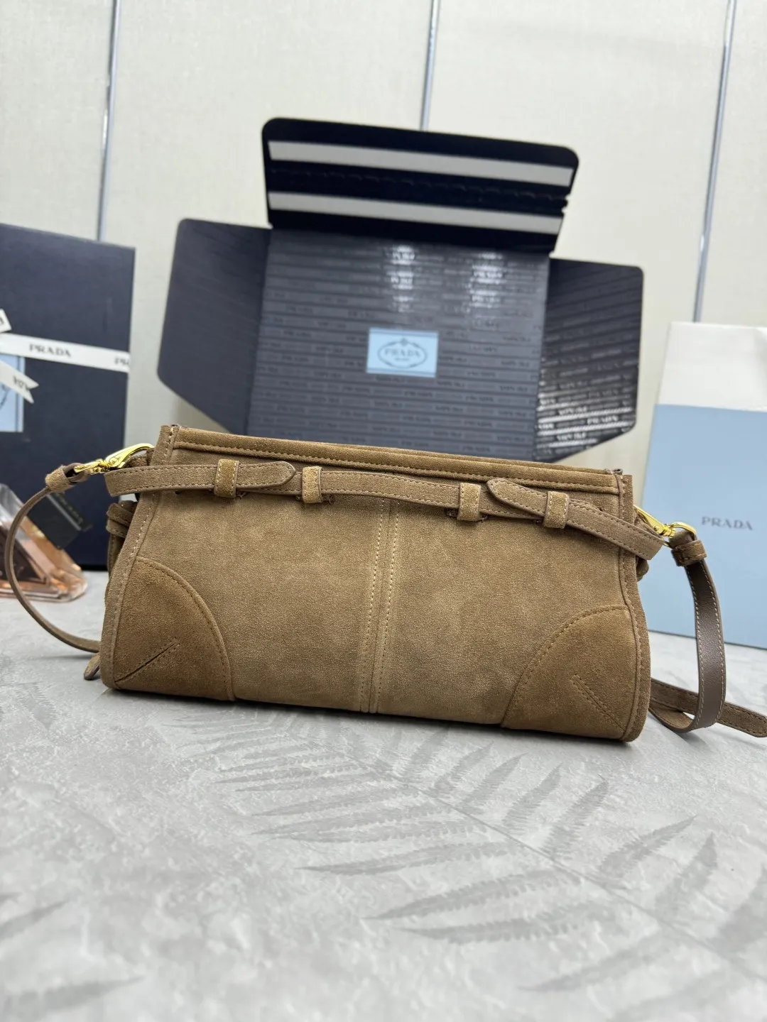 Prada Suede Crossbody Bag D89016294 — view 2