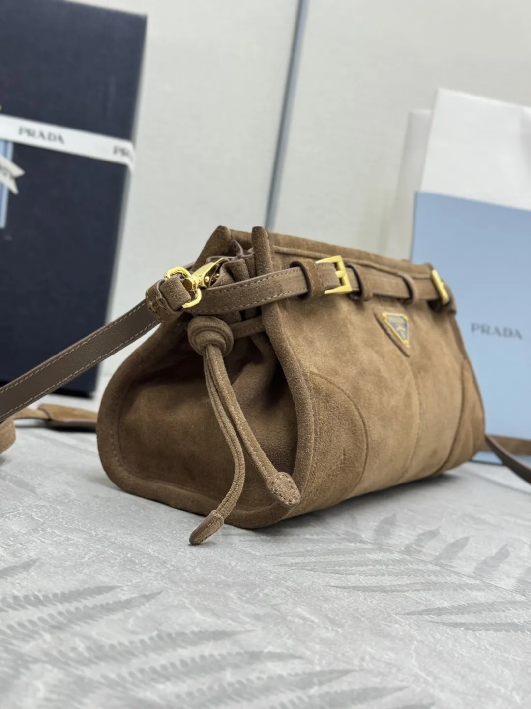 Prada Suede Crossbody Bag D89016294 — view 4