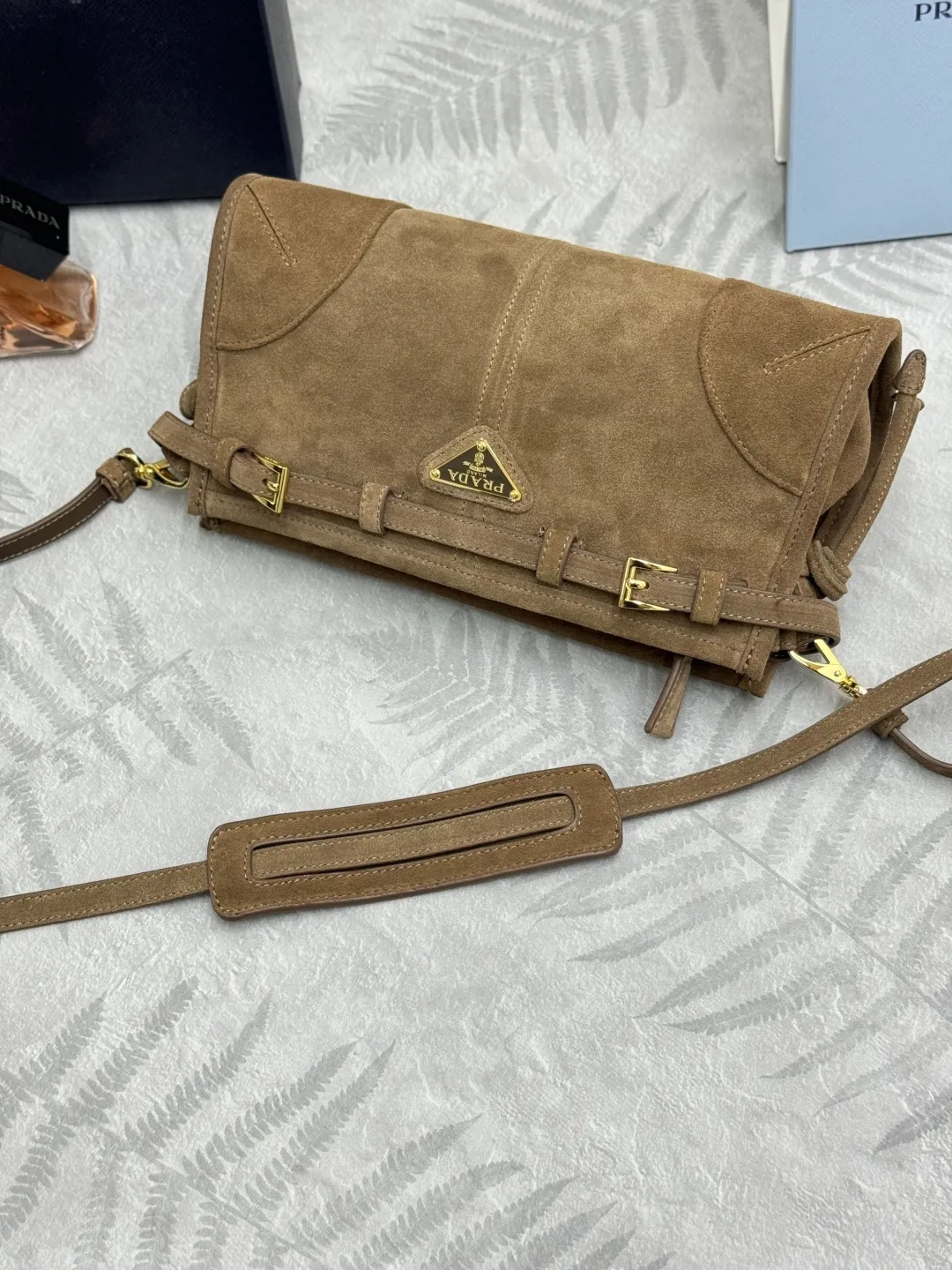 Prada Suede Crossbody Bag D89016294 — view 5