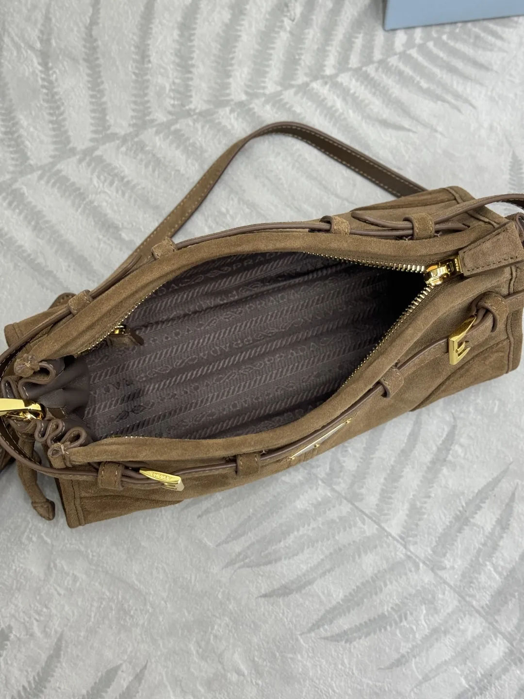 Prada Suede Crossbody Bag D89016294 — view 8