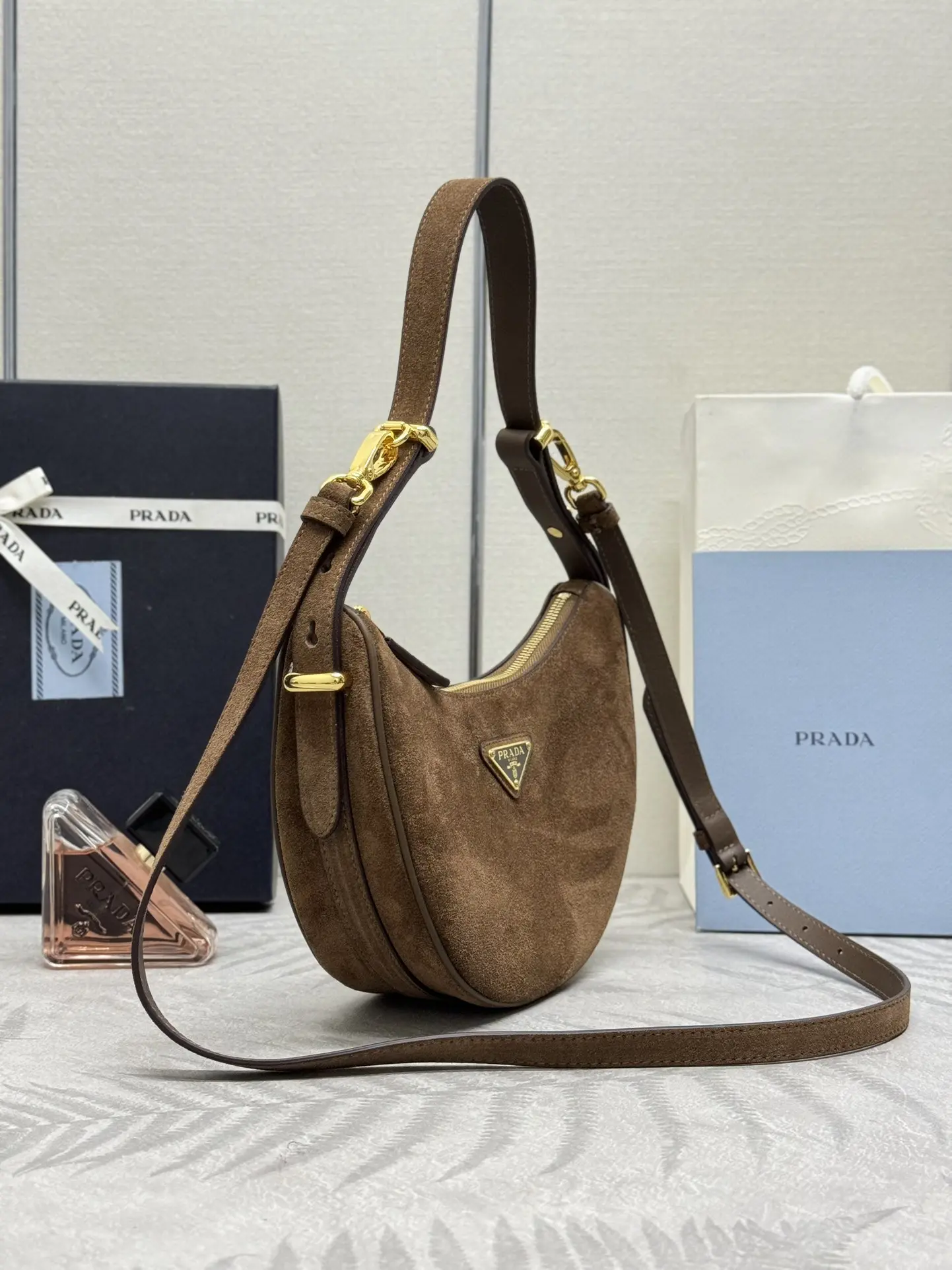 Prada Moon Suede Shoulder Bag D88016300 — view 2