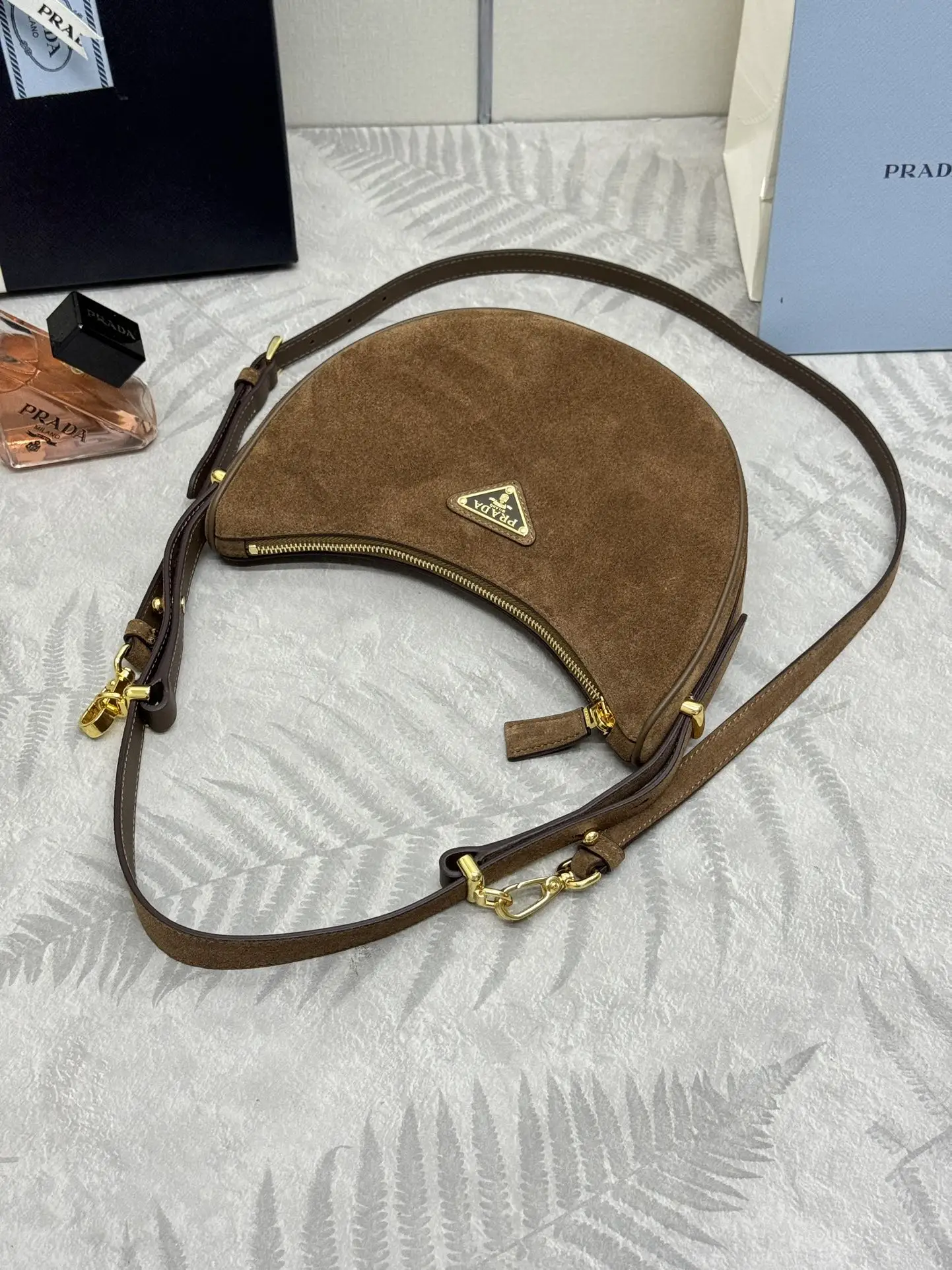 Prada Moon Suede Shoulder Bag D88016300 — view 5