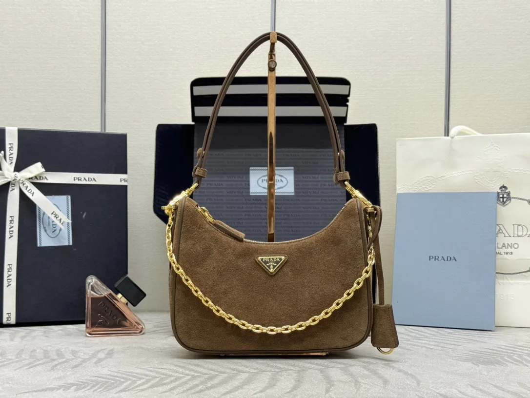 Suede Hobo Shoulder Bag 1BC204 D78016301
