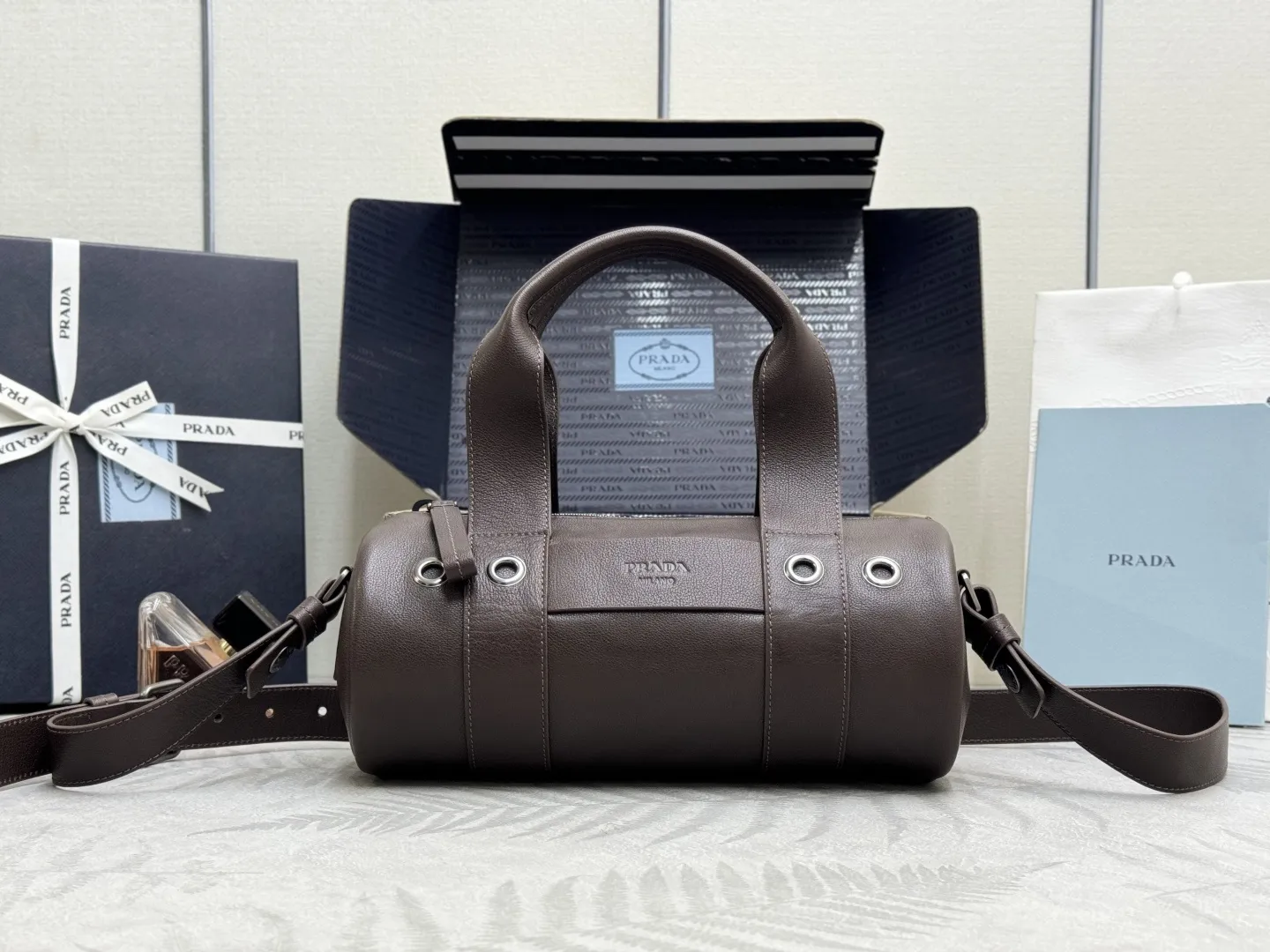 Prada Leather Top-Handle Shoulder Bag D103016303