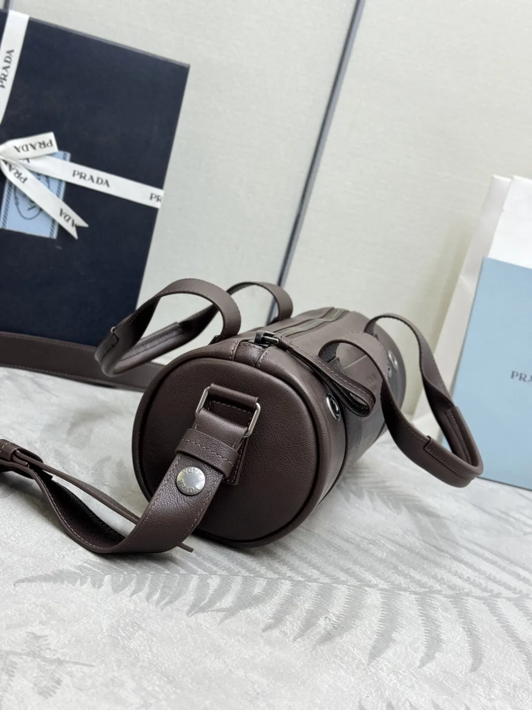 Prada Leather Top-Handle Shoulder Bag D103016303 — view 5