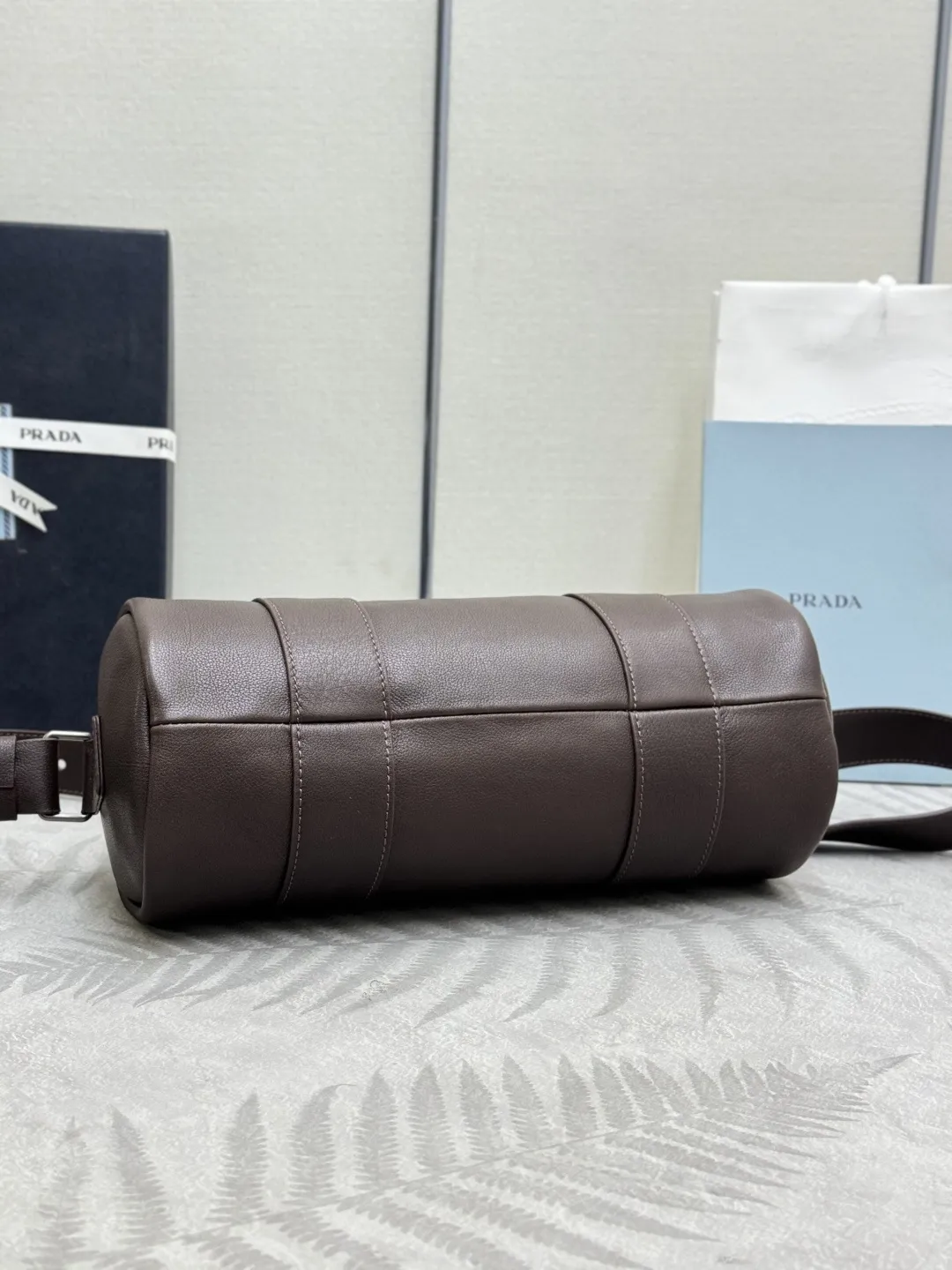 Prada Leather Top-Handle Shoulder Bag D103016303 — view 6