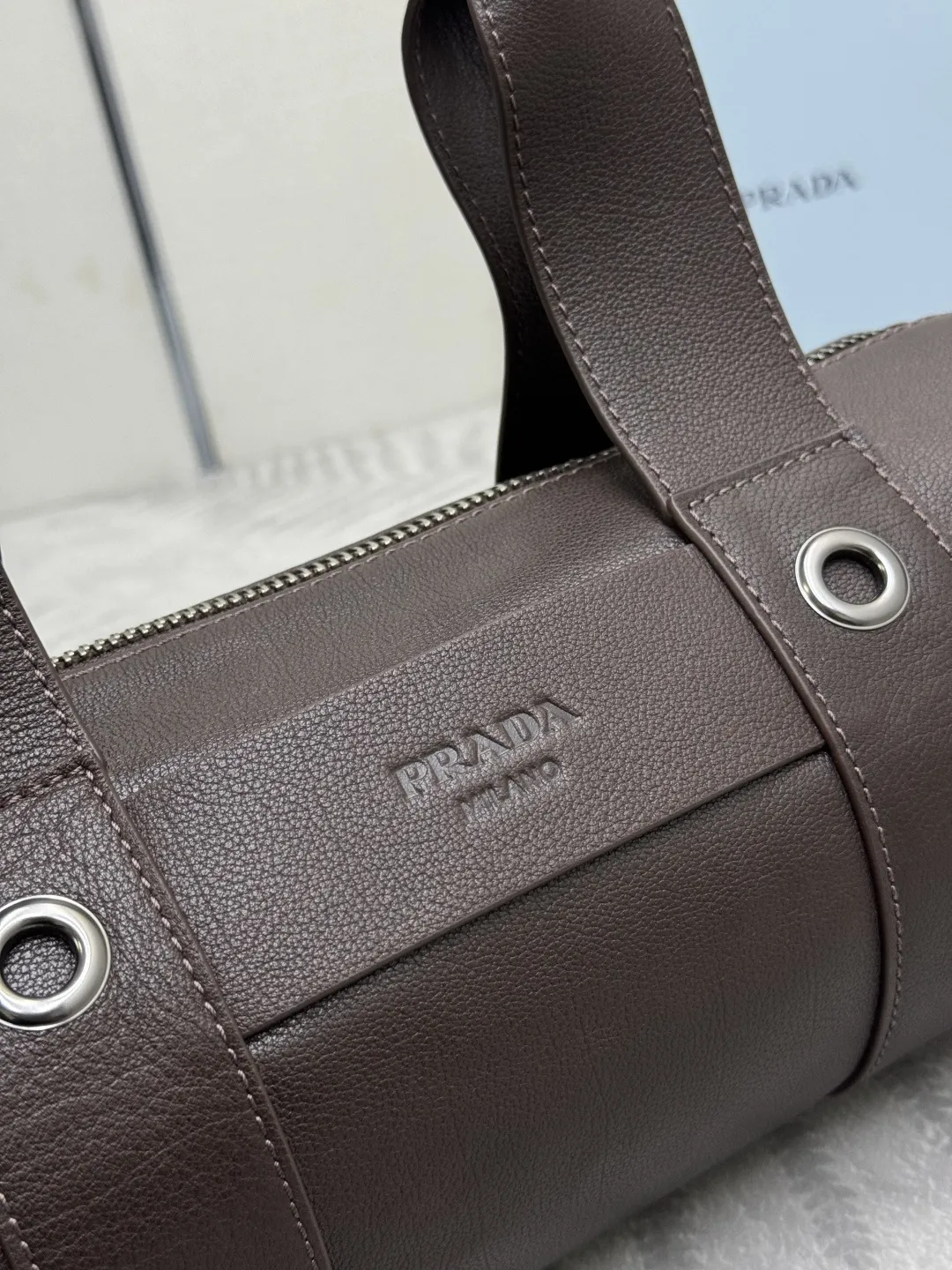 Prada Leather Top-Handle Shoulder Bag D103016303 — view 7