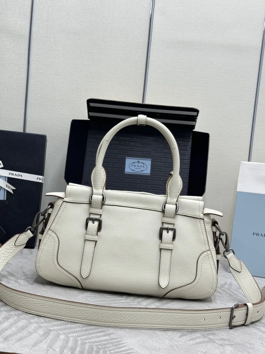 Prada Deerskin Leather Tote Bag D113016304 — view 2