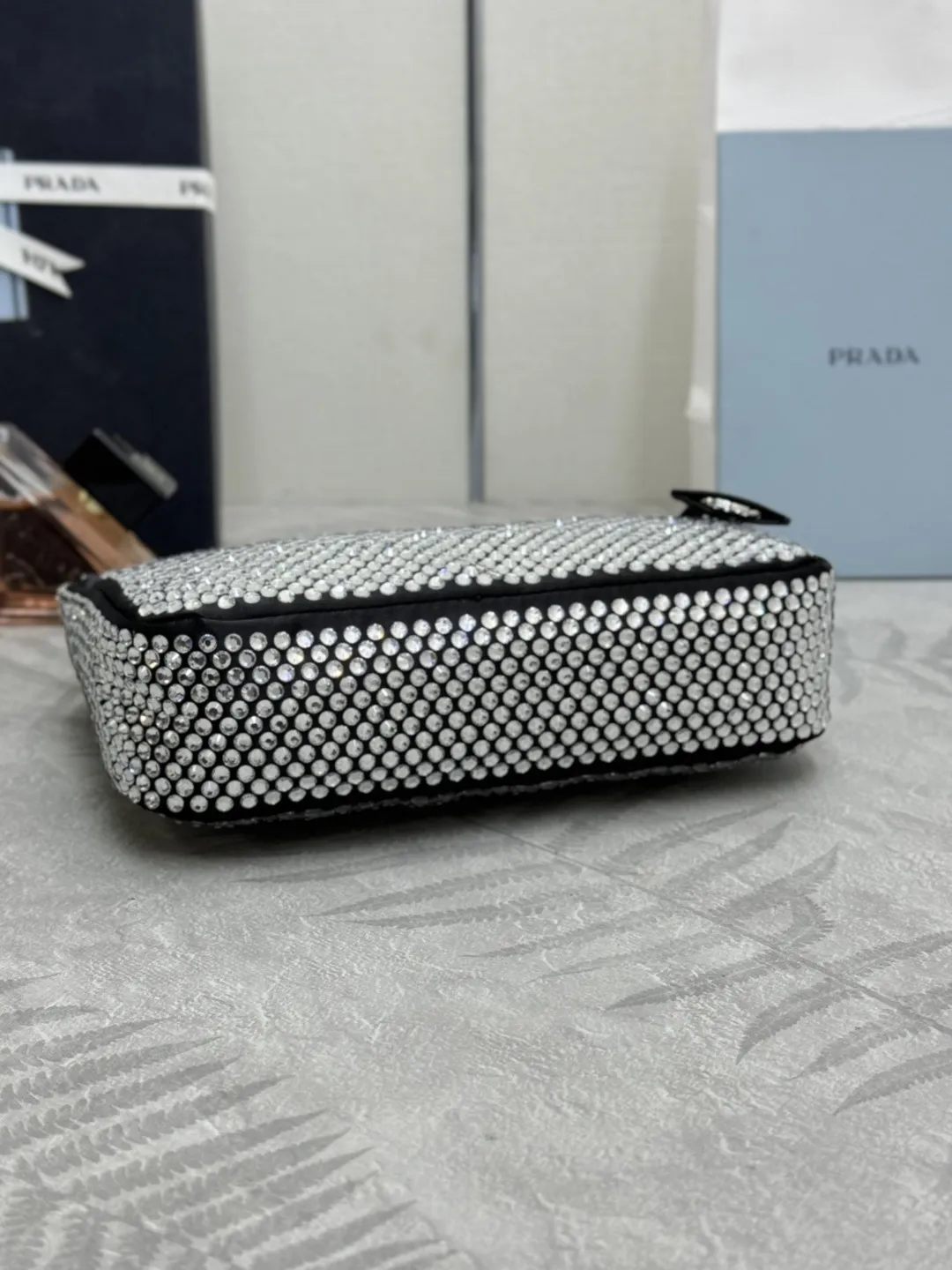 Re-Edition 2005 Crystal-Embellished Hobo Bag D63016305 — view 6
