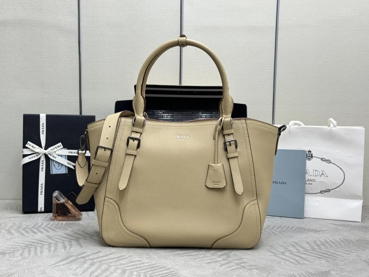Prada Deerskin Leather Top-Handle Bag D123016306