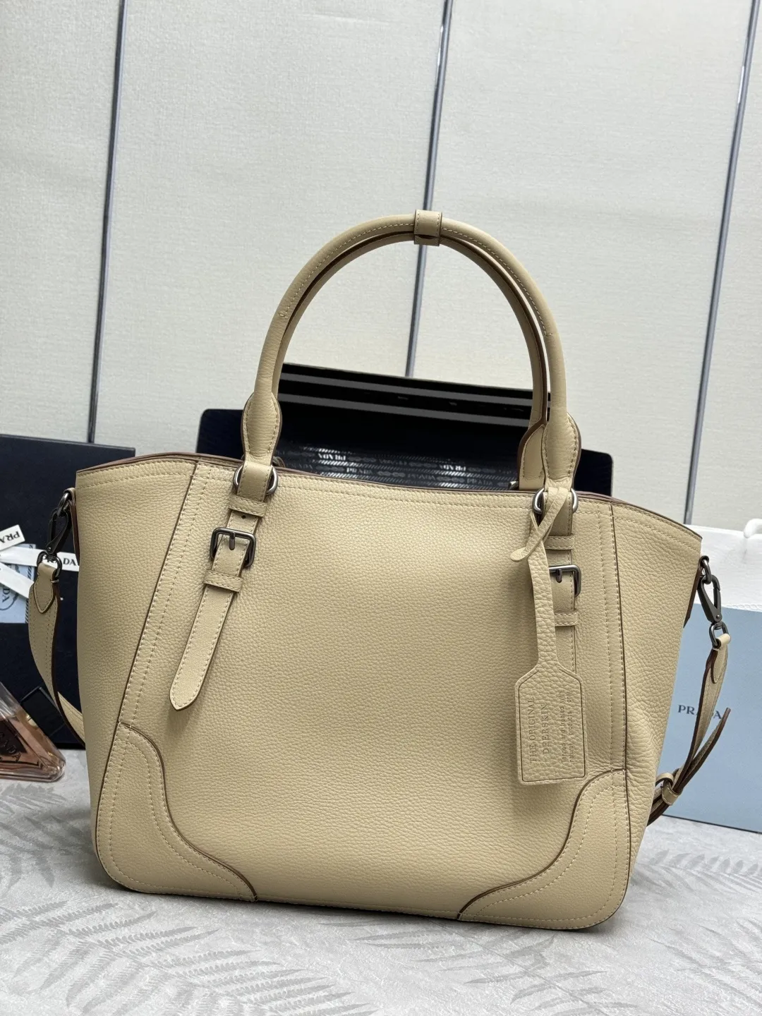 Prada Deerskin Leather Top-Handle Bag D123016306 — view 2