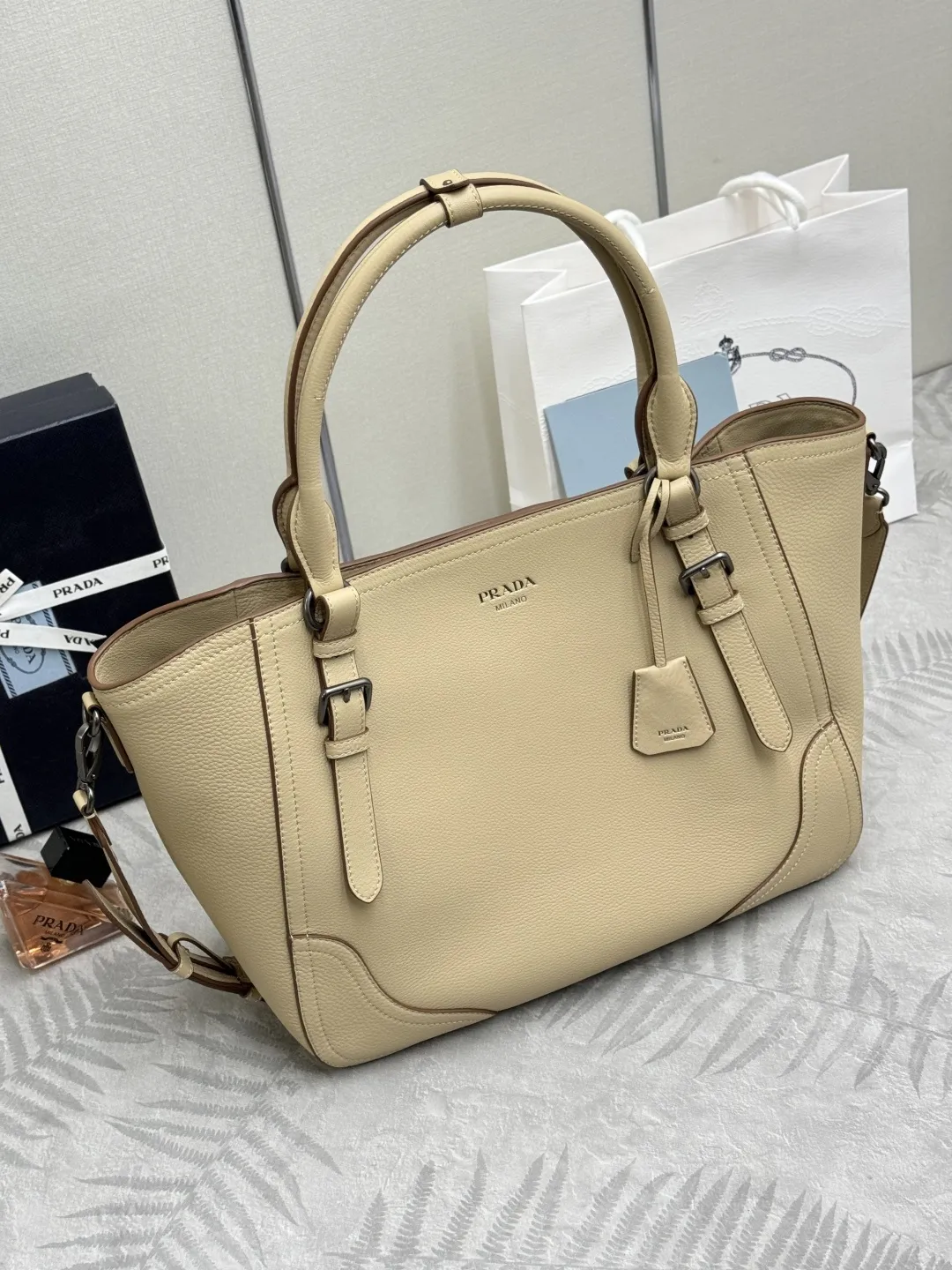 Prada Deerskin Leather Top-Handle Bag D123016306 — view 3