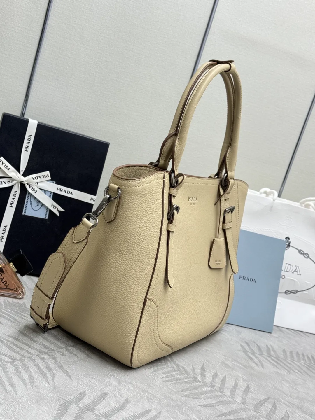 Prada Deerskin Leather Top-Handle Bag D123016306 — view 4