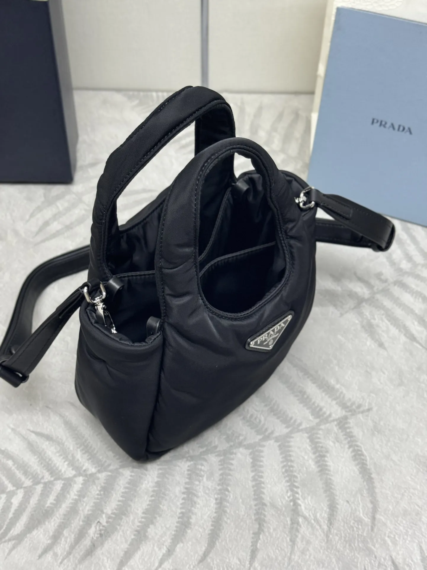 Prada Mini Nylon Tote Bag D68016511 — view 5