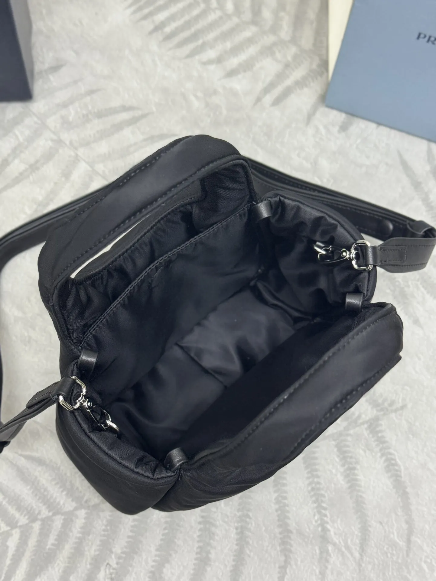 Prada Mini Nylon Tote Bag D68016511 — view 6