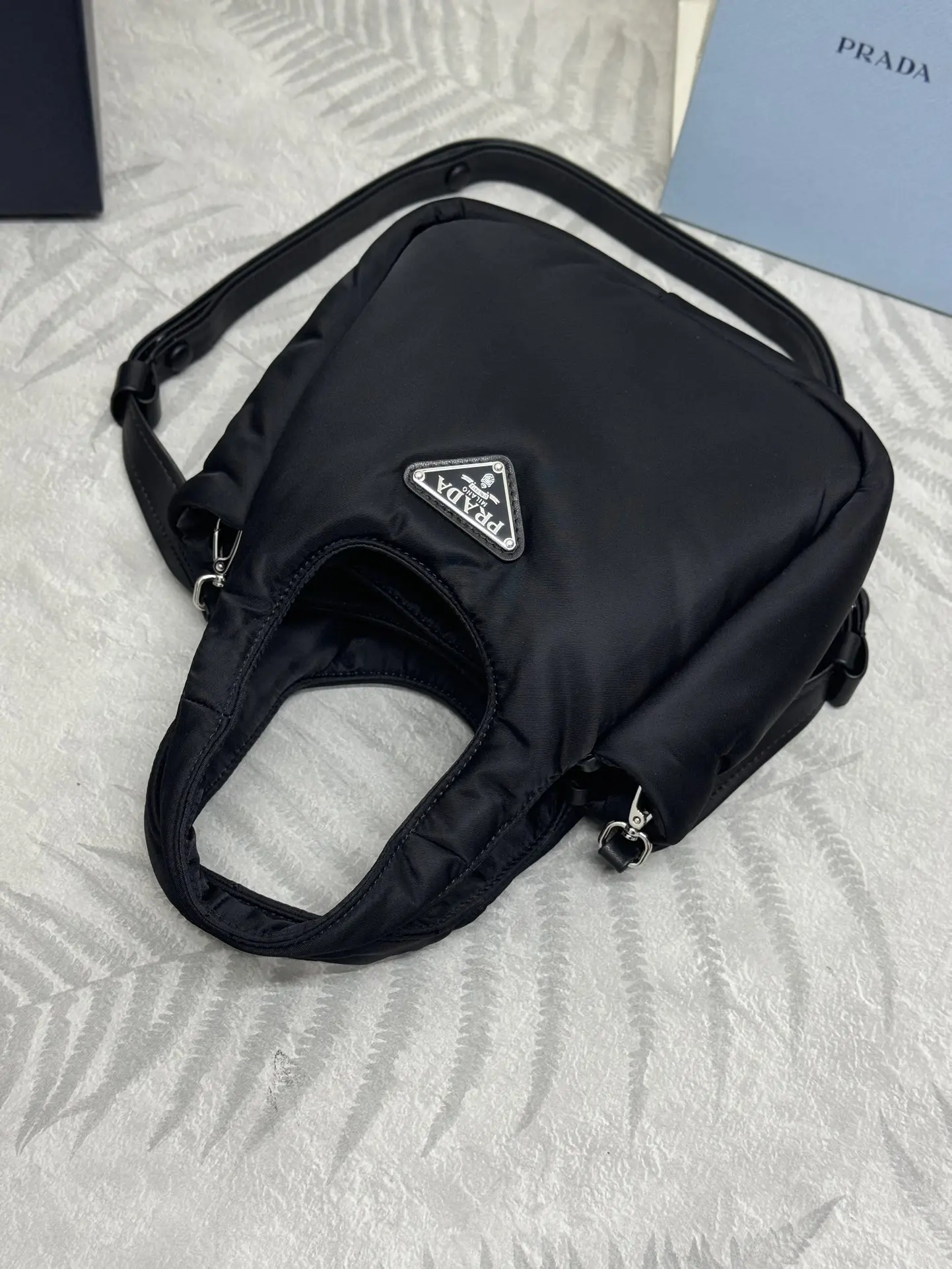 Prada Mini Nylon Tote Bag D68016511 — view 9