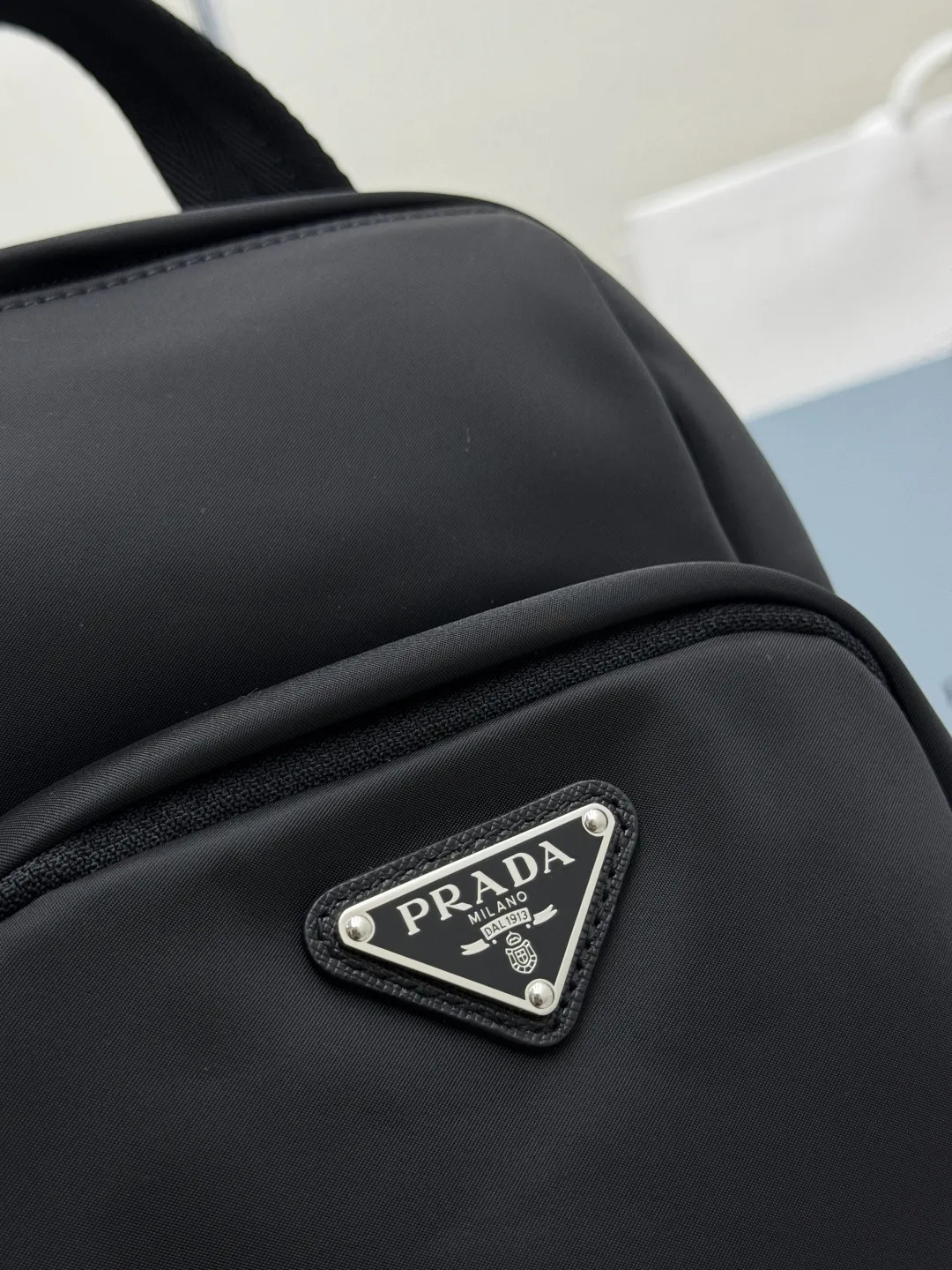 Re-Nylon Saffiano Trim Sling Bag D66016312 — view 7