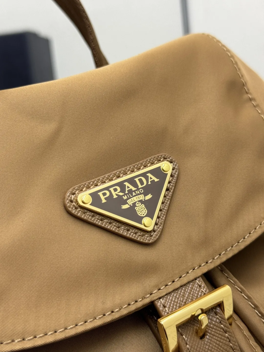 Nylon Drawstring Flap Backpack D83016314 — view 7