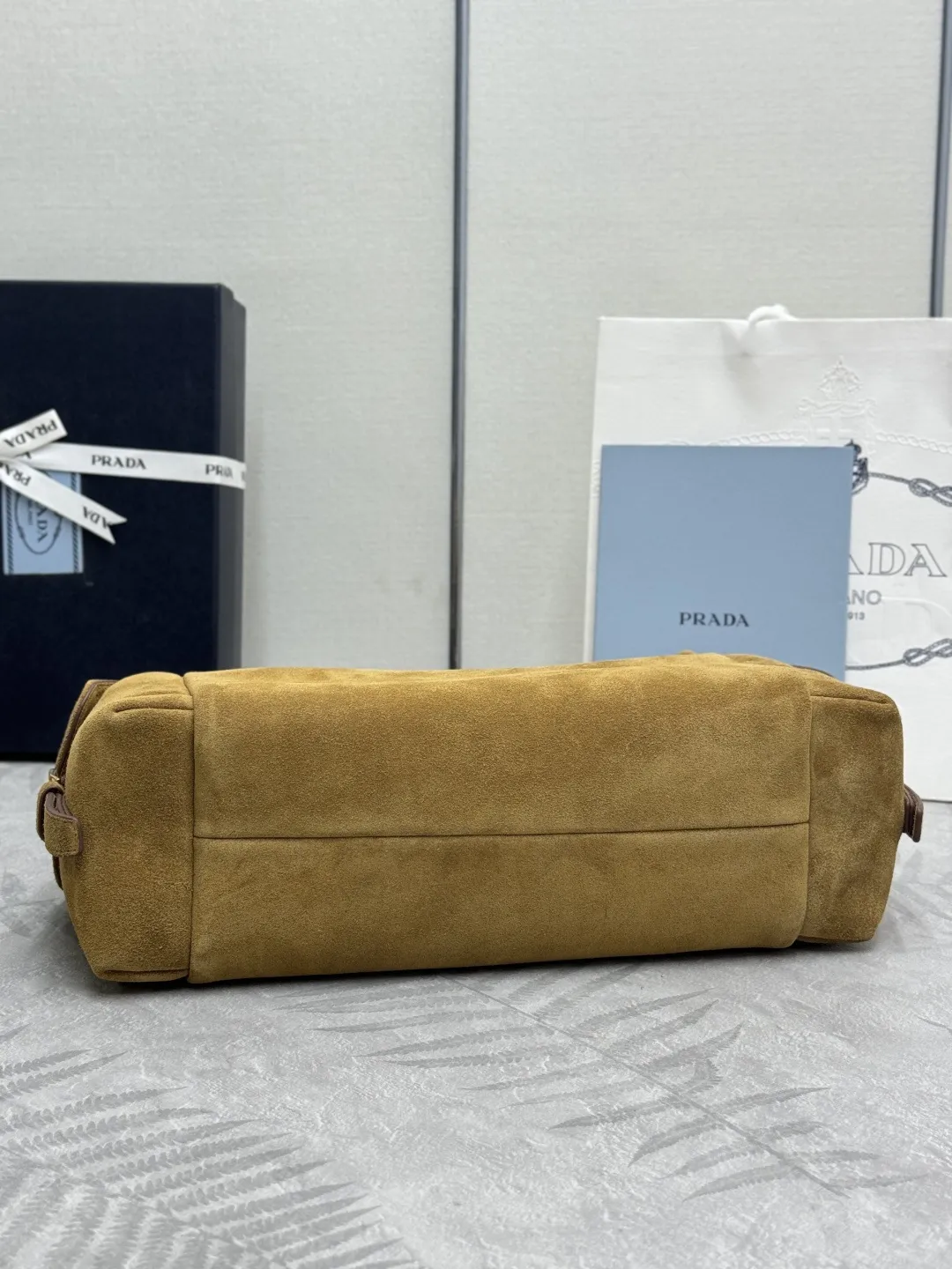 Suede and Nylon Shoulder Bag D98016318 — view 5