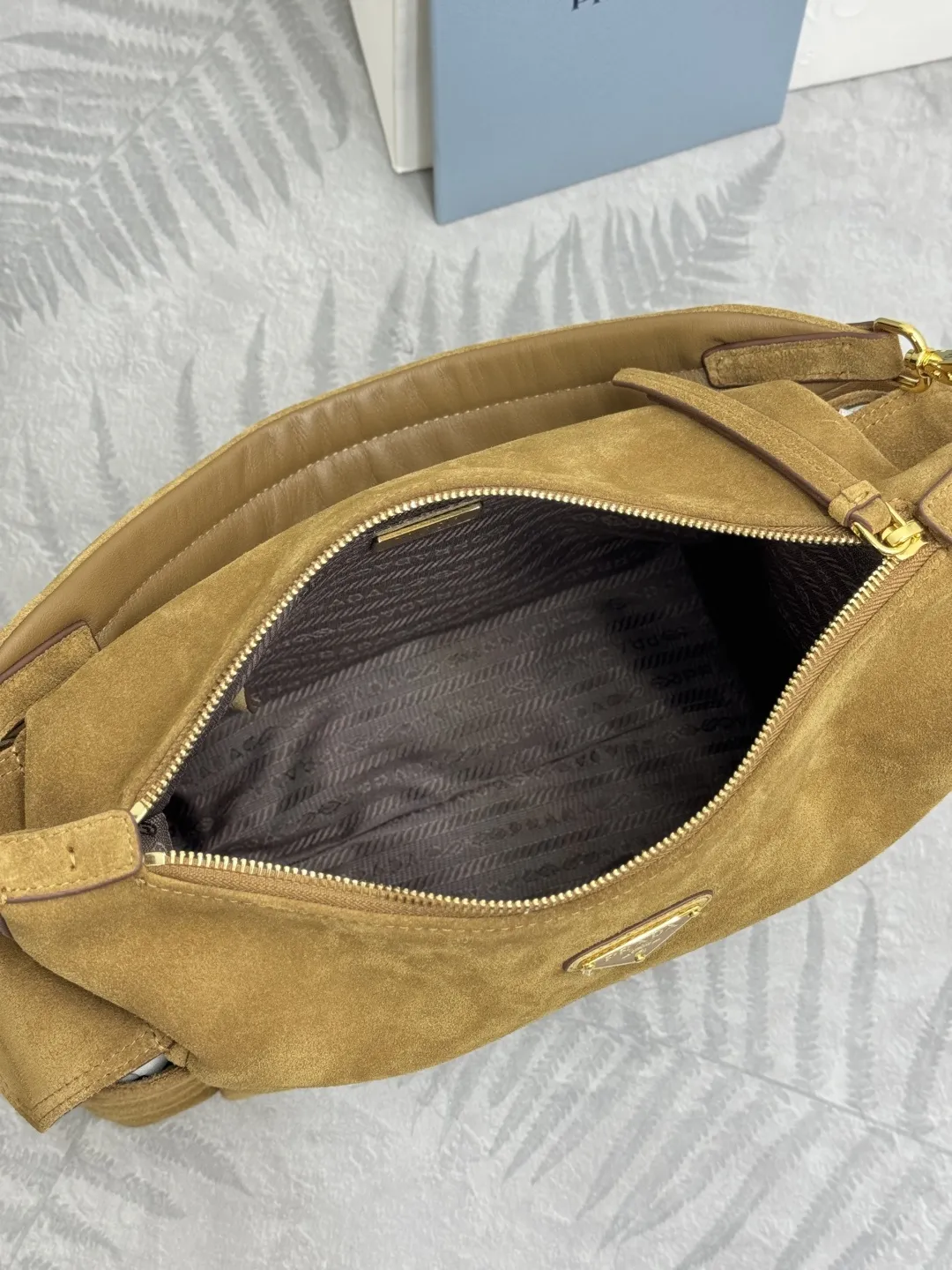 Suede and Nylon Shoulder Bag D98016318 — view 8