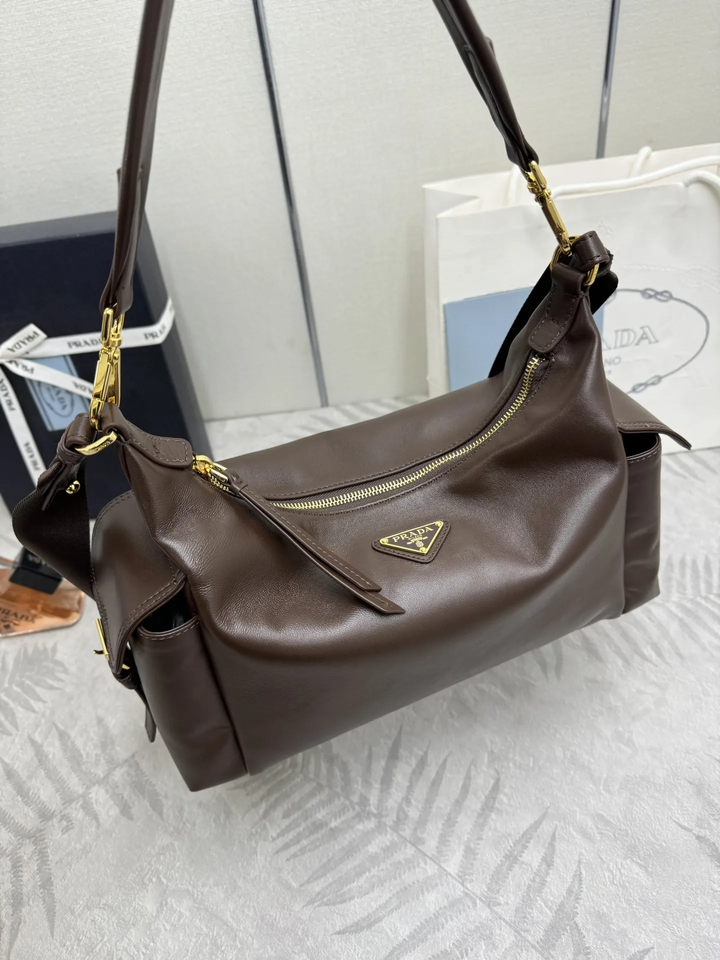 Lambskin Shoulder Bag with Detachable Straps D98016319 — view 3
