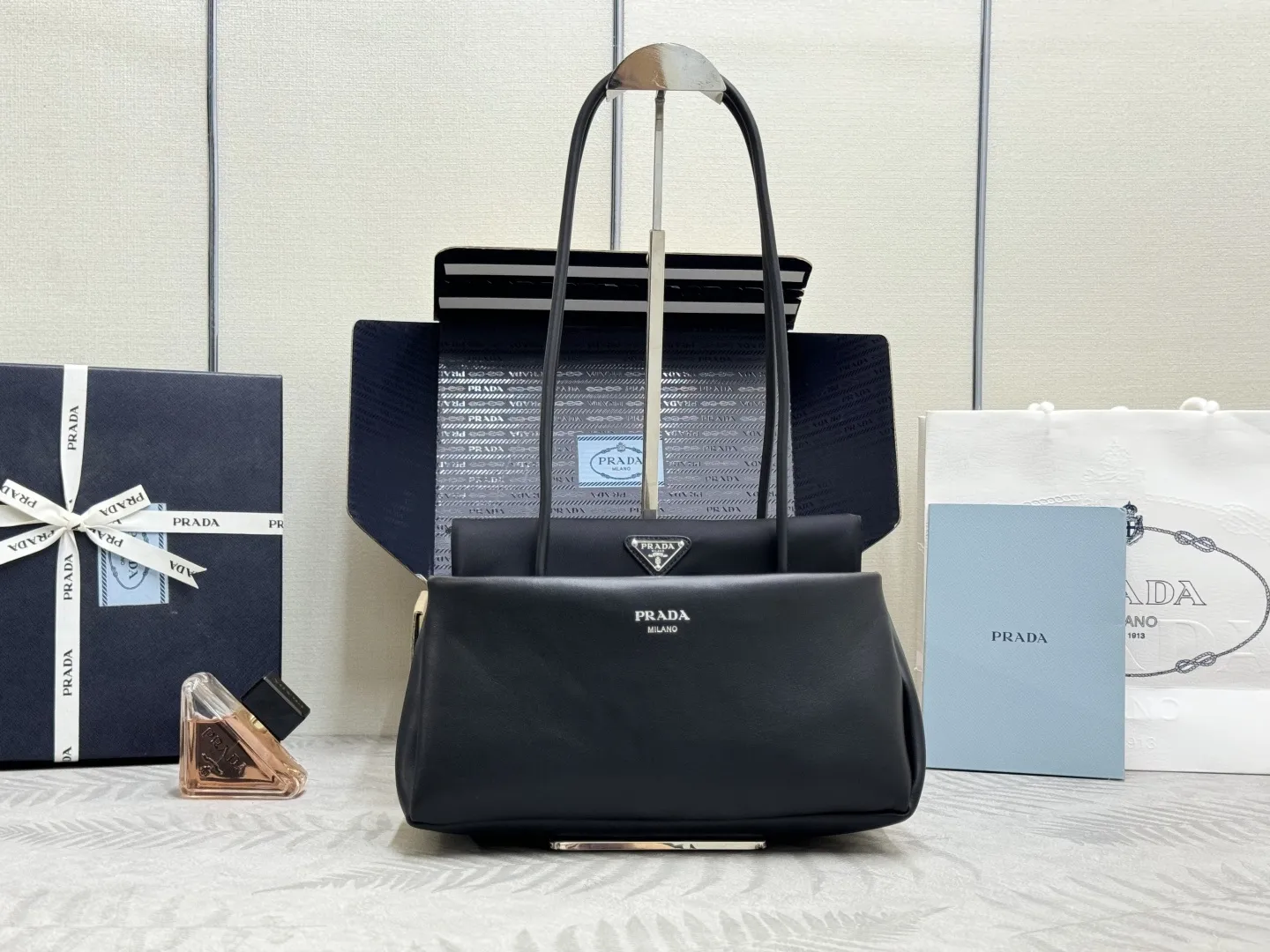 Prada 1BA495 Architectural Top-Handle Bag D103016320