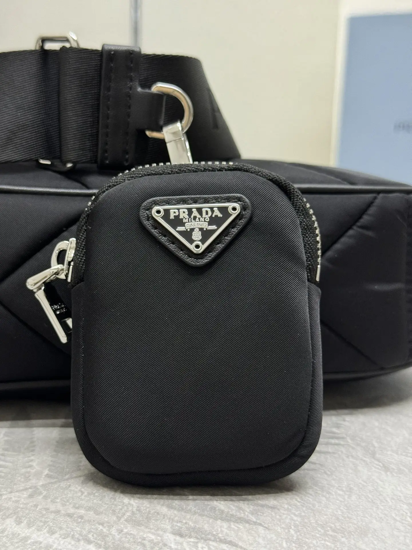Prada Re-Edition 1BC151 Quilted Nylon Shoulder Bag D70016328 — view 6