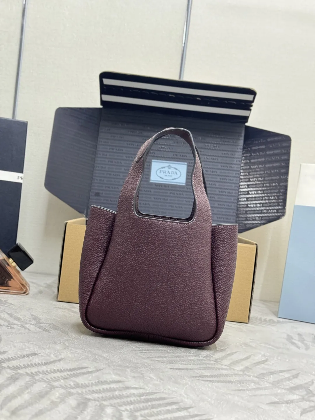 Mini Bucket Bag in Deer-Print Leather D94016330 — view 2