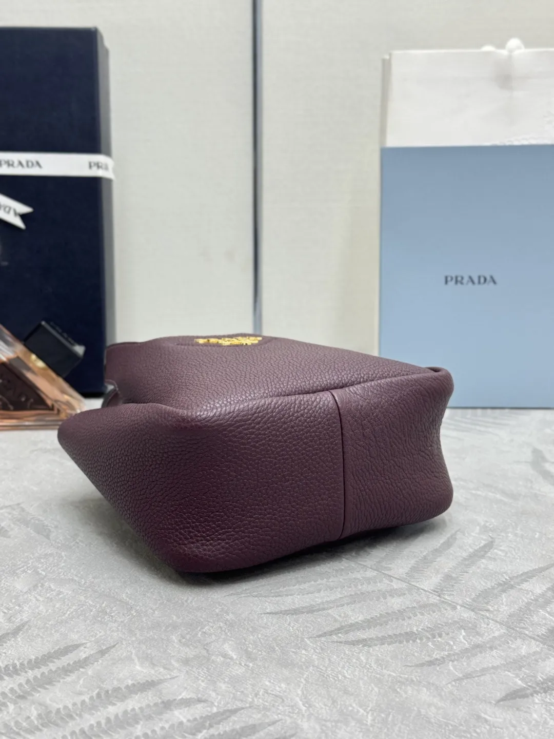 Mini Bucket Bag in Deer-Print Leather D94016330 — view 6