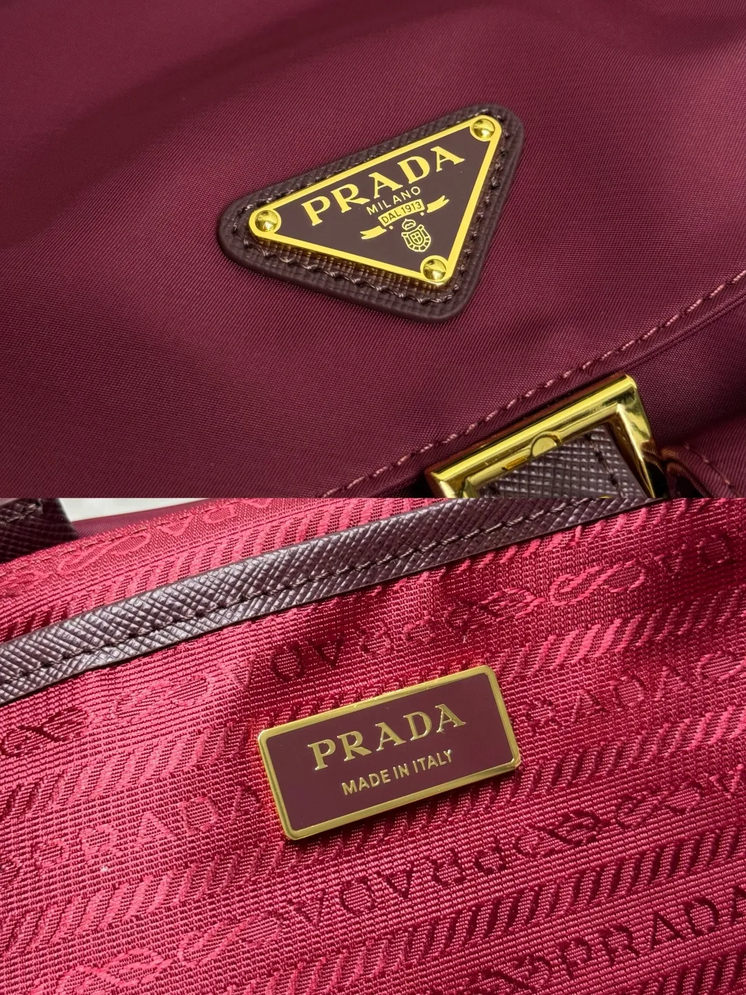 Prada Re-Nylon Backpack with Buckle Pockets D75016336 — view 9