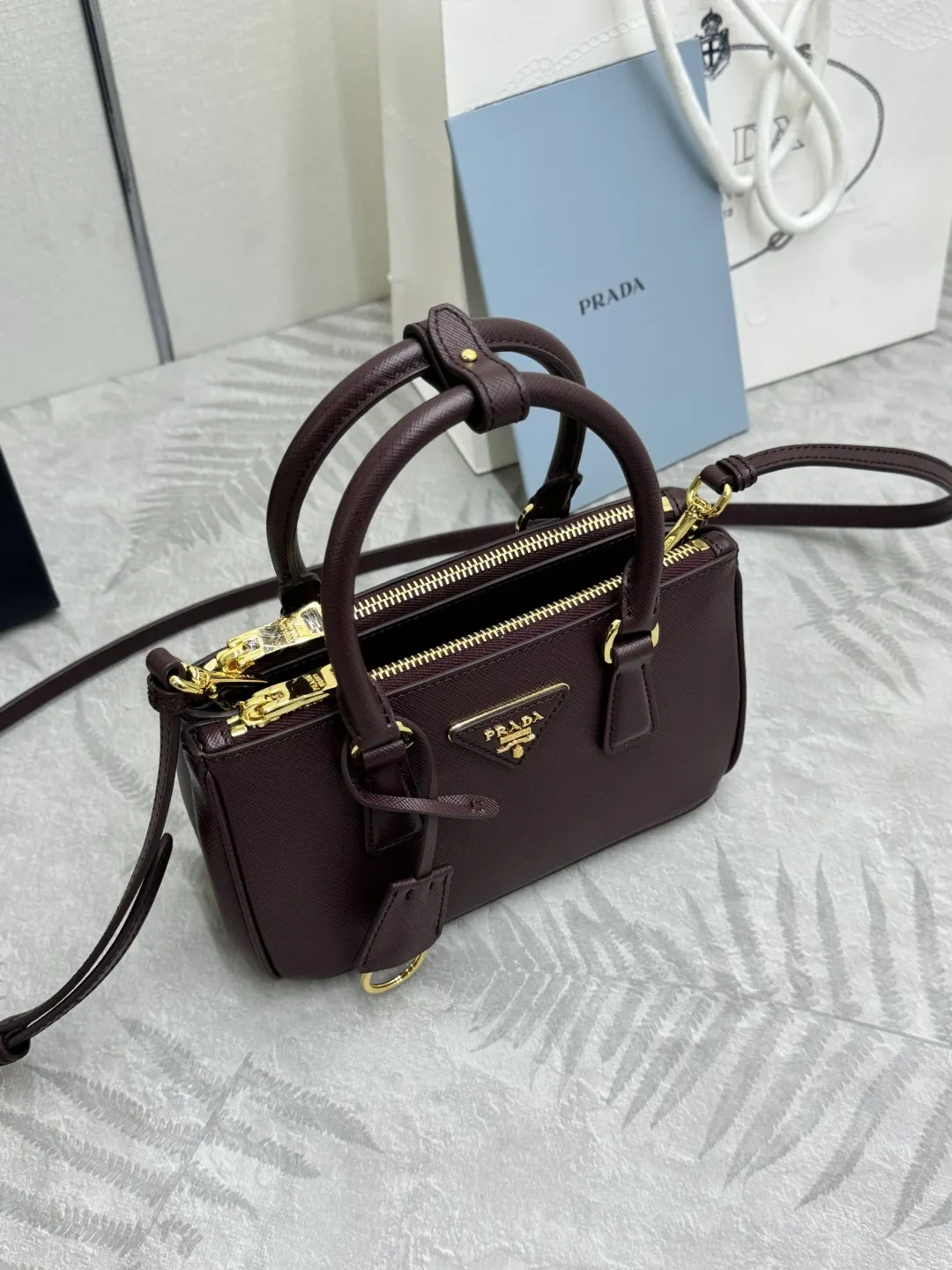 Prada Galleria Mini Saffiano Leather Bag D93016338 — view 3