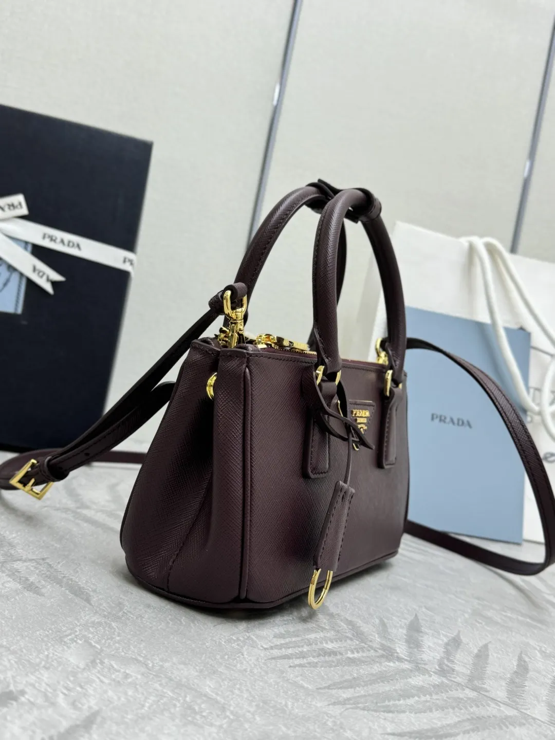 Prada Galleria Mini Saffiano Leather Bag D93016338 — view 4