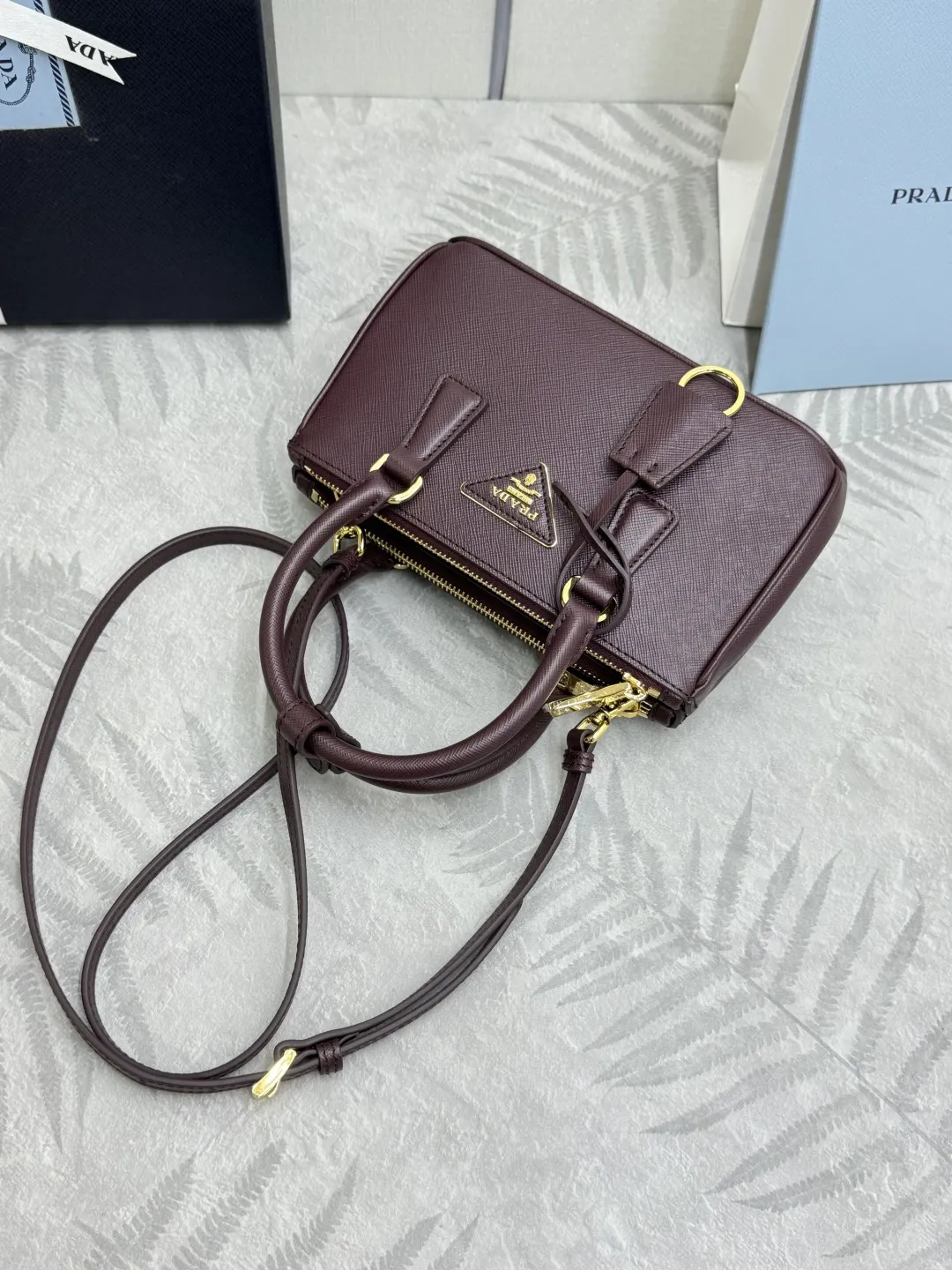 Prada Galleria Mini Saffiano Leather Bag D93016338 — view 5
