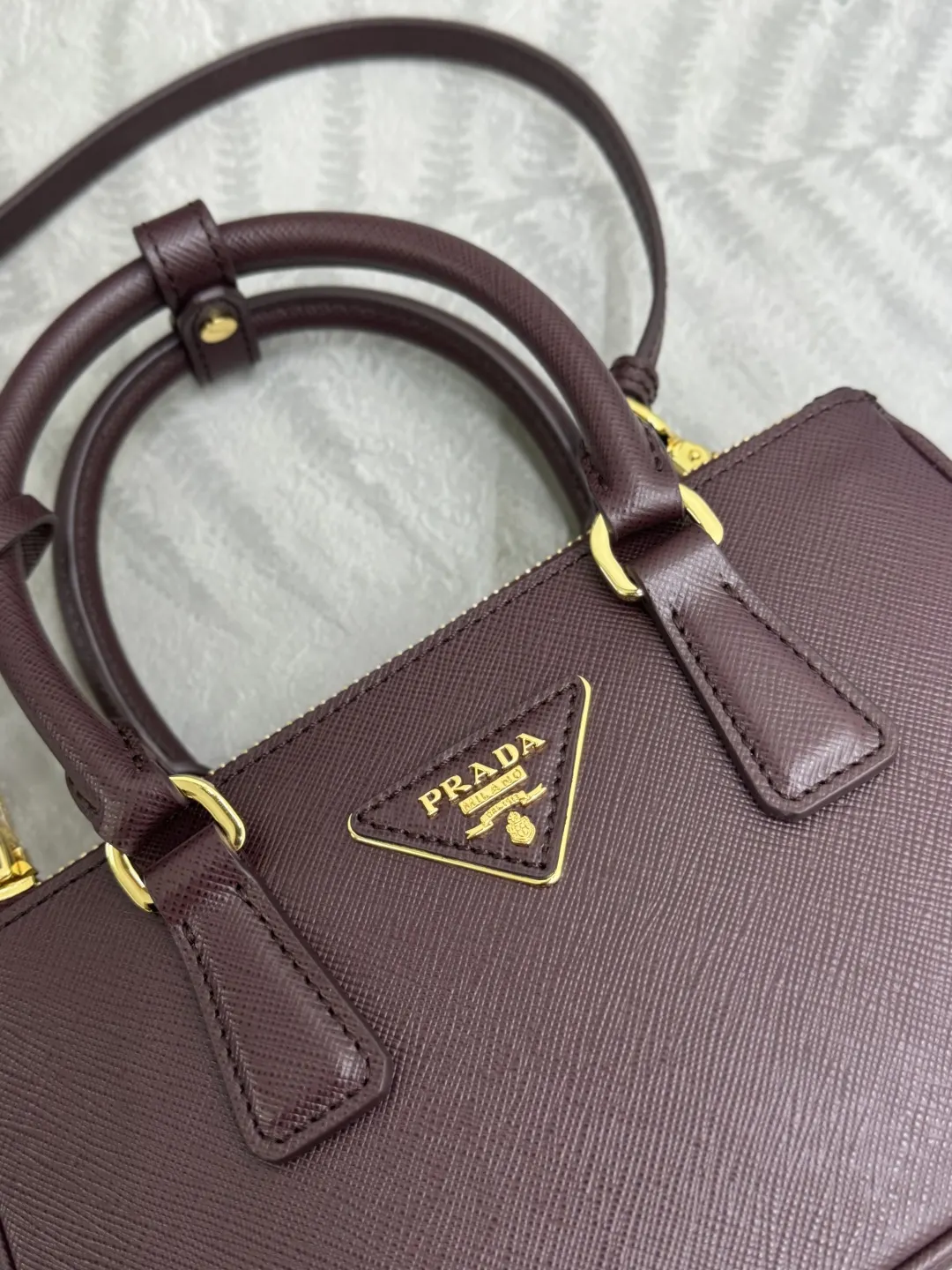 Prada Galleria Mini Saffiano Leather Bag D93016338 — view 7