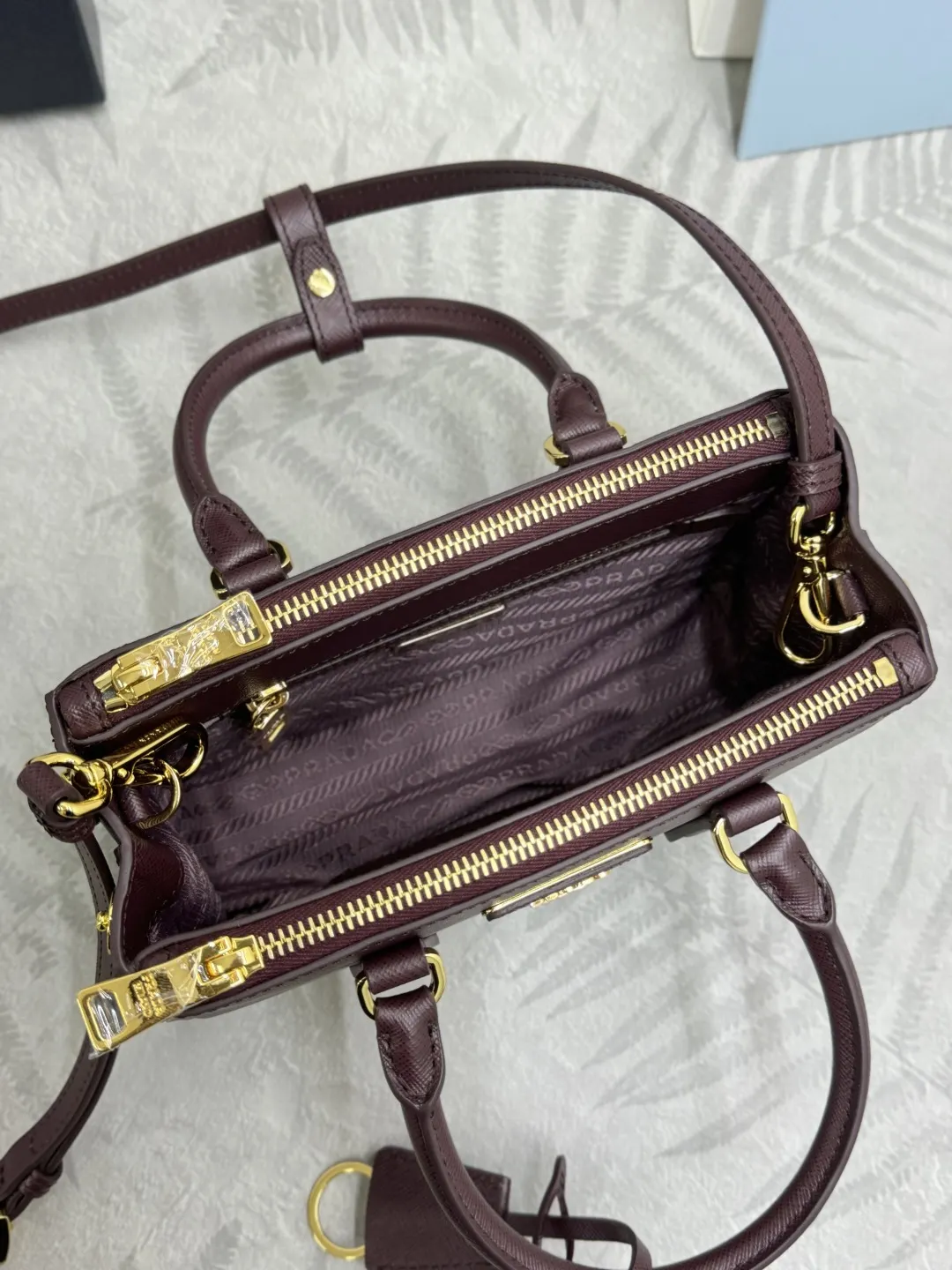 Prada Galleria Mini Saffiano Leather Bag D93016338 — view 8