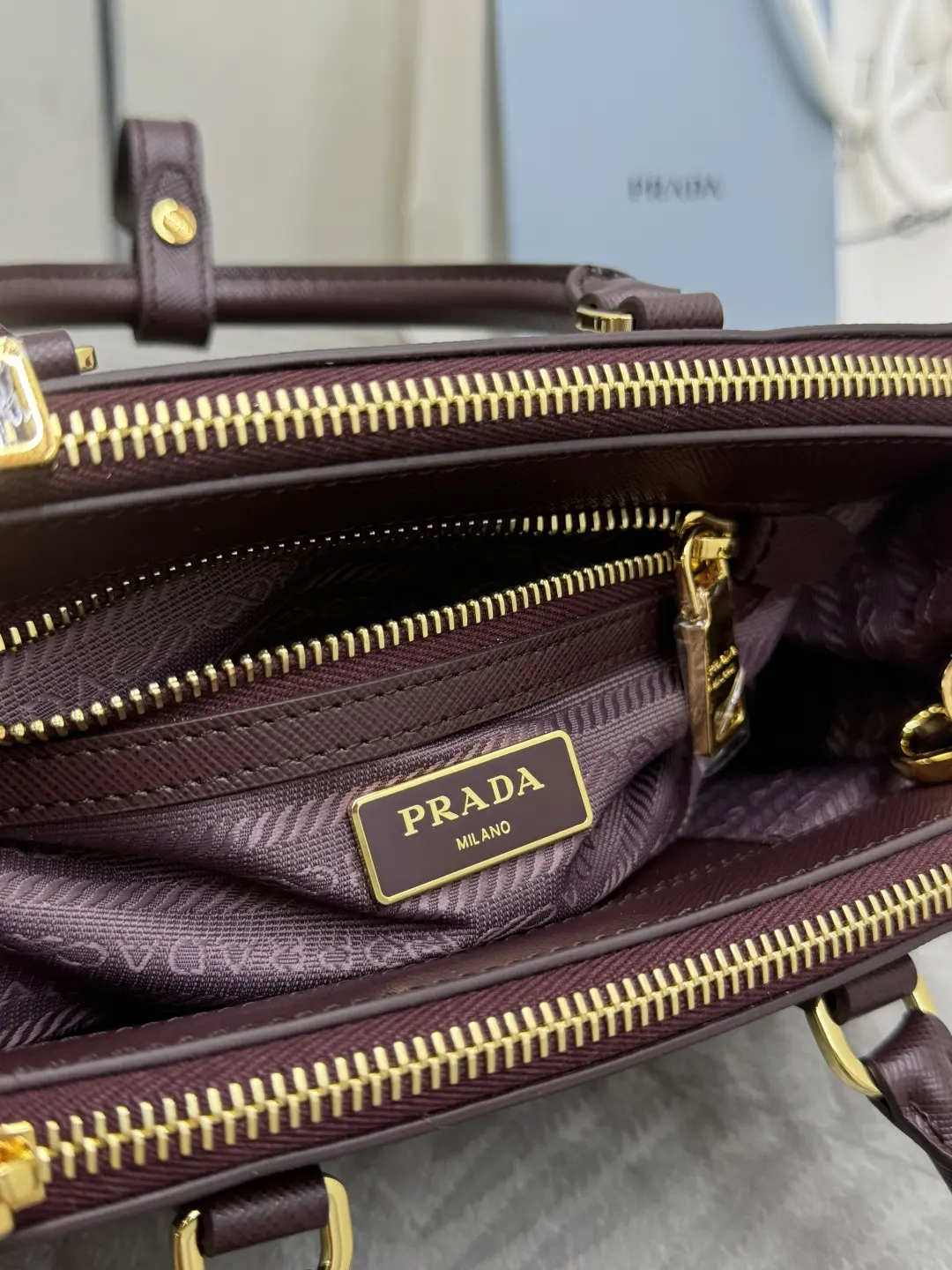 Prada Galleria Mini Saffiano Leather Bag D93016338 — view 9