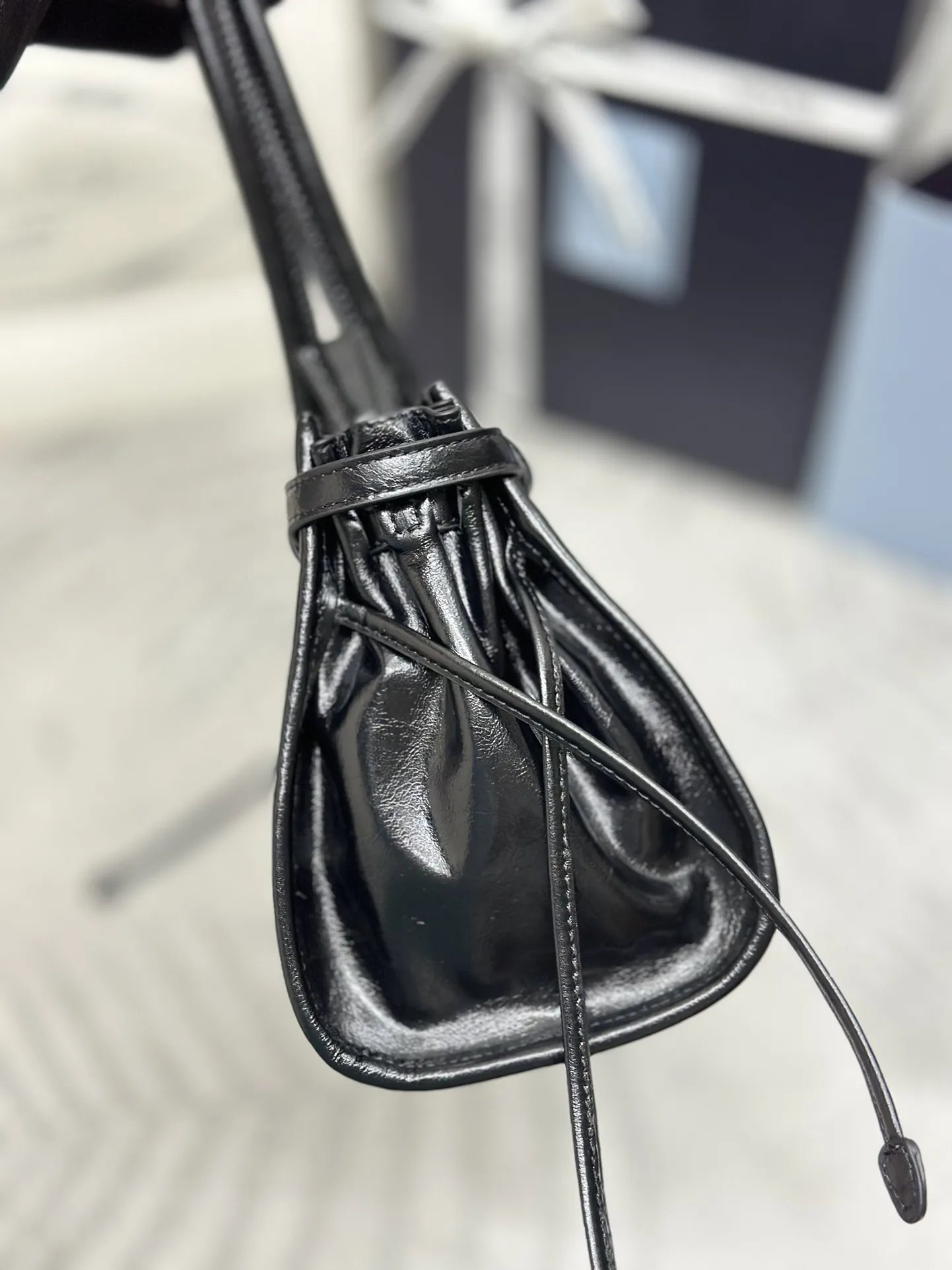 Prada Soft Lux Leather Top-Handle Bag D104016339 — view 5