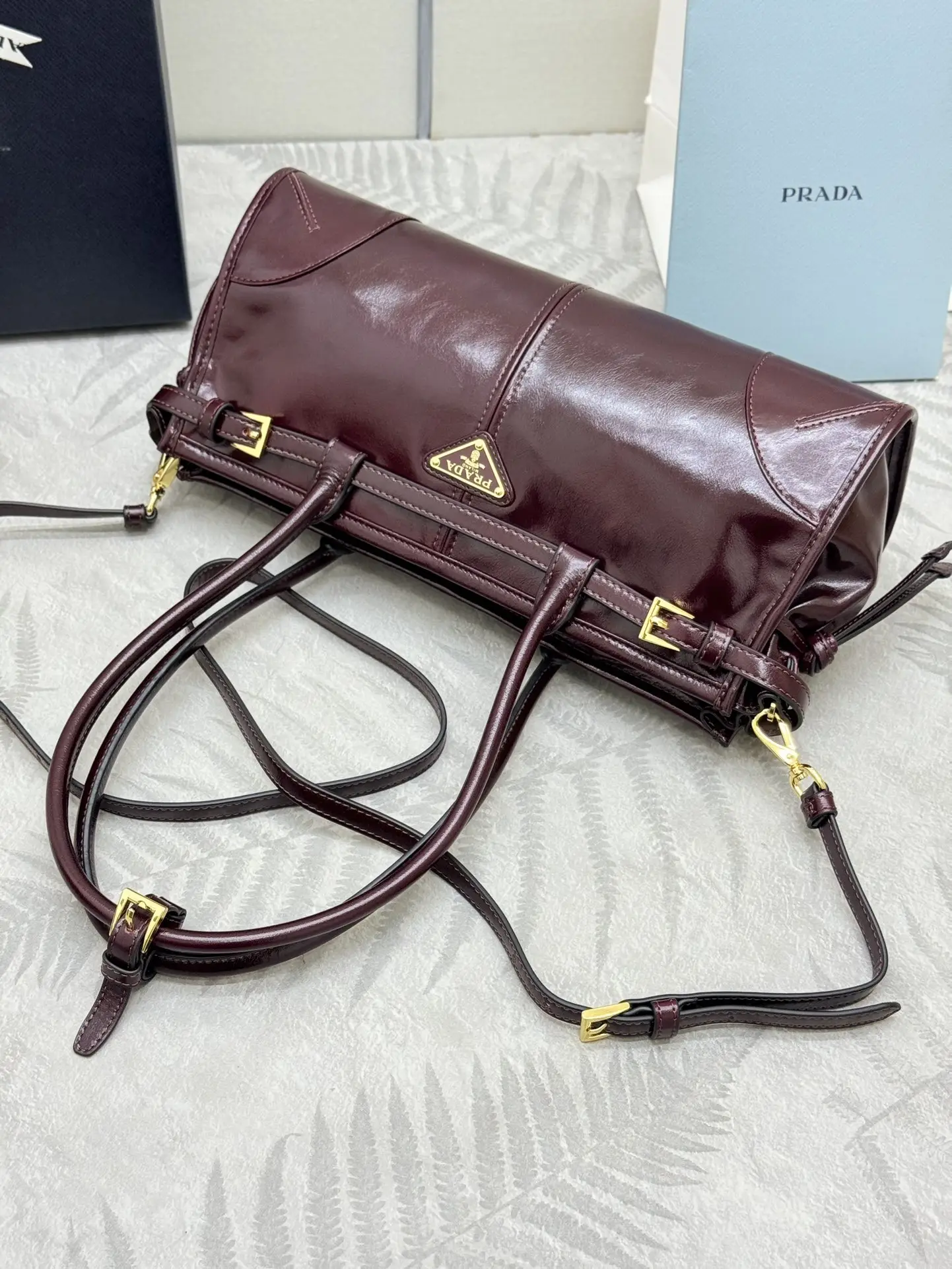 Soft Lux Leather Top-Handle Crossbody Bag D104016340 — view 5